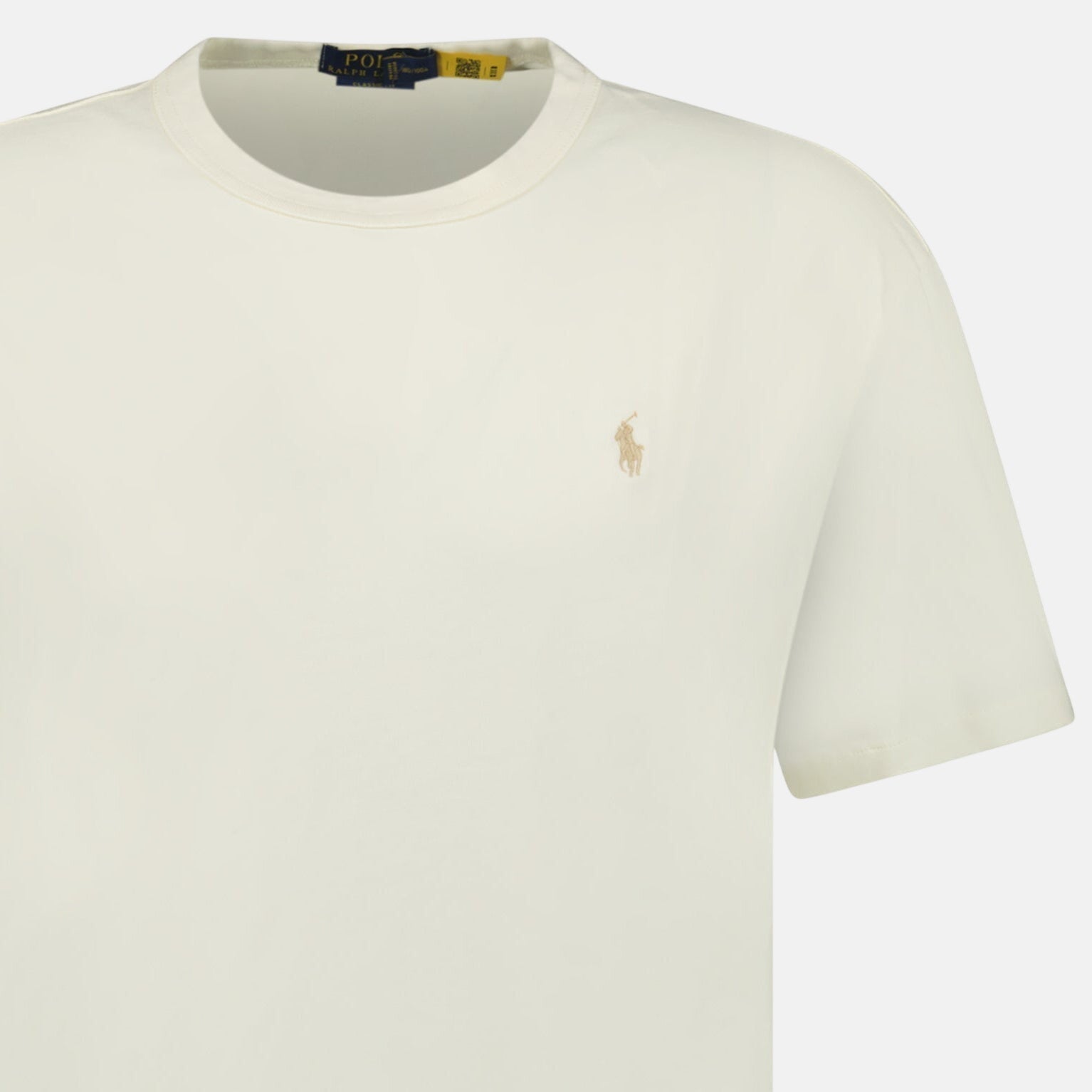 Ralph Lauren Classic Fit T-Shirt Clubhouse Cream - T2 - northern threads uk
