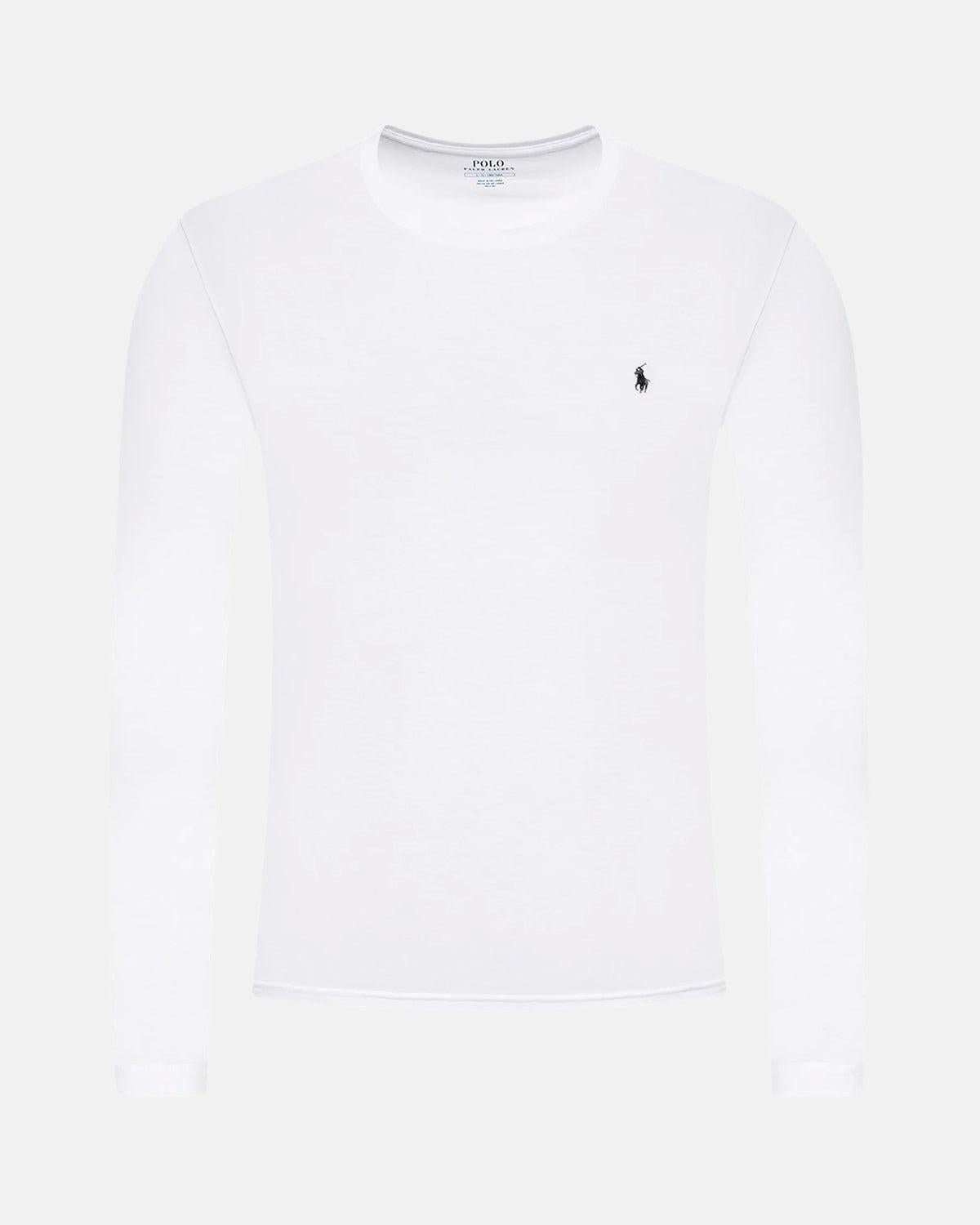 RALPH LAUREN COTTON JERSEY LONG SLEEVE T - SHIRT WHITE - RALPH-LAUREN-714844759-004-S - northern threads uk