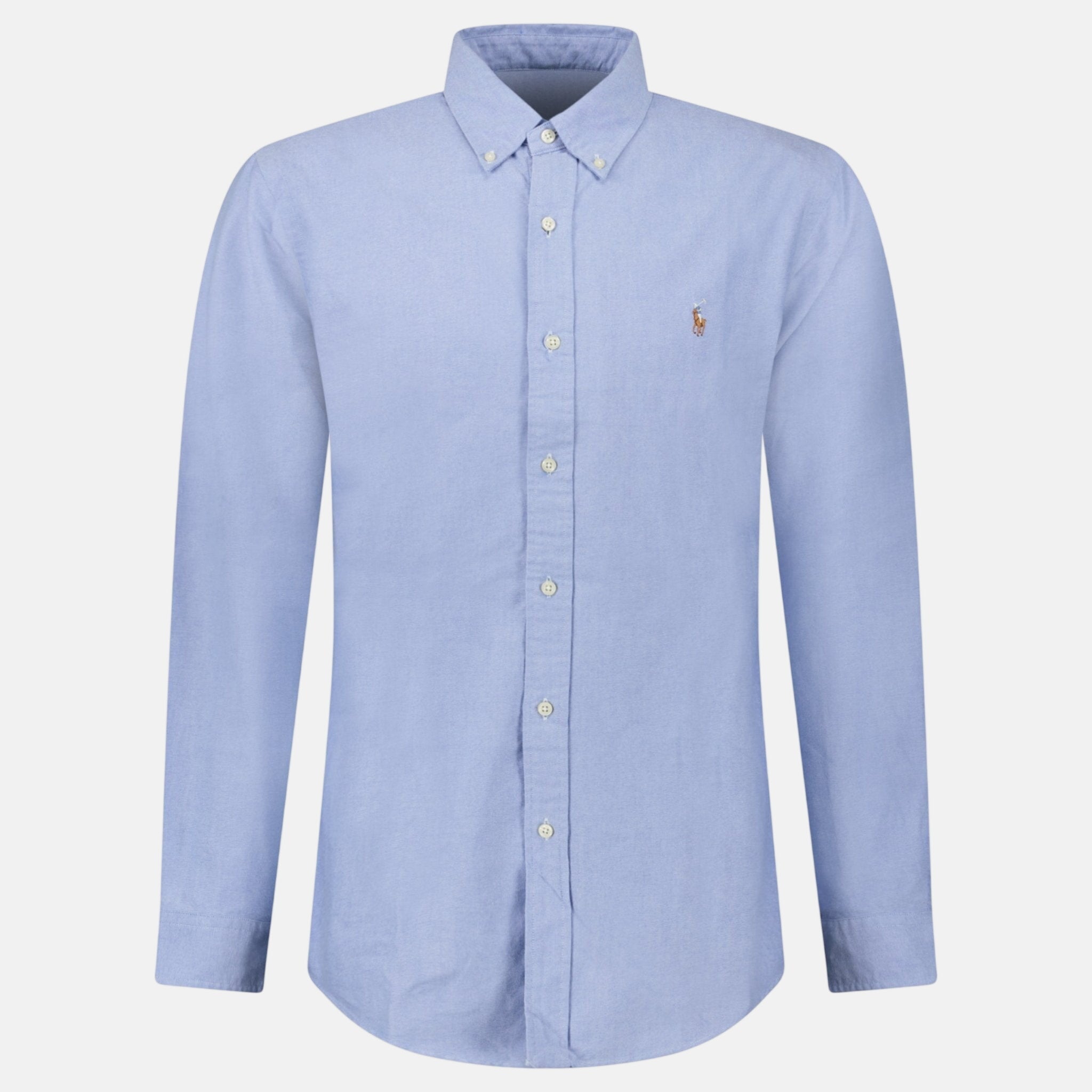 Ralph Lauren Custom Fit Oxford Shirt Blue - C62 - northern threads uk