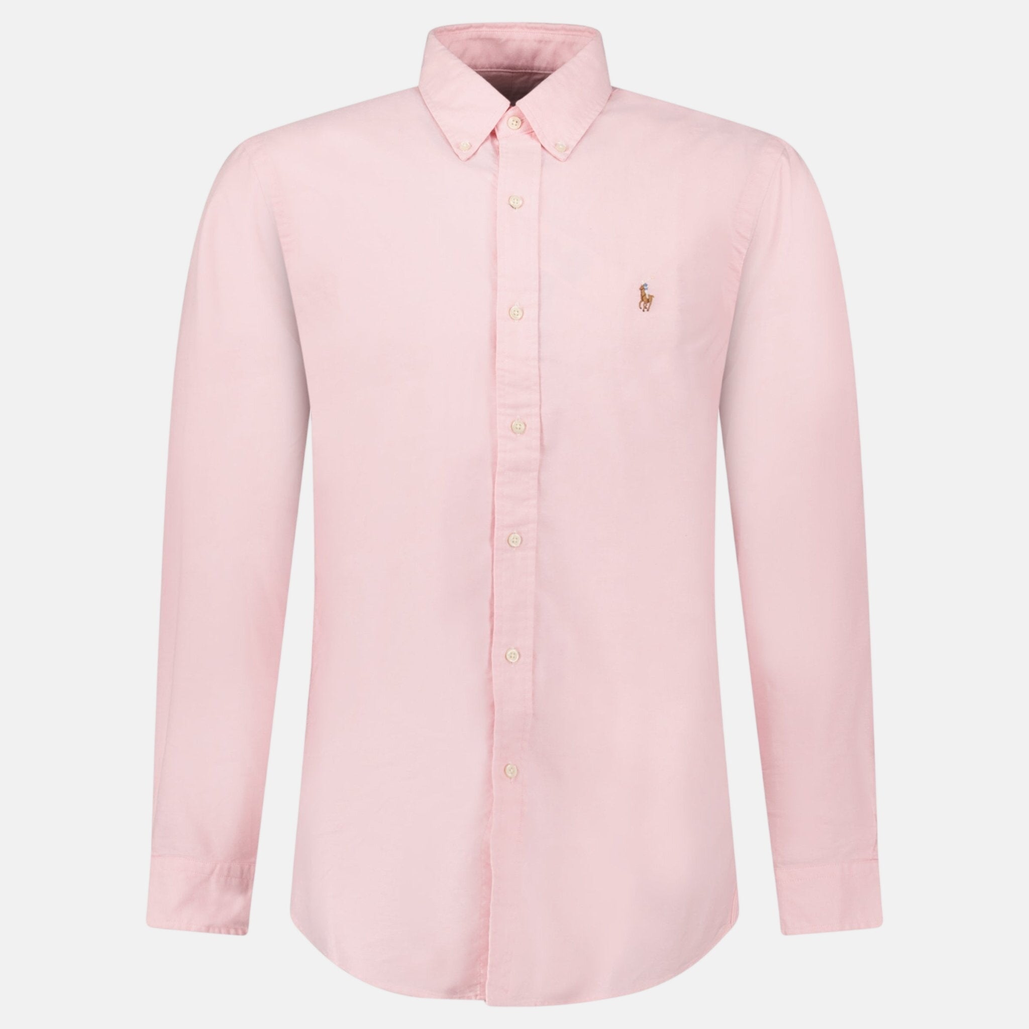 Ralph Lauren Custom Fit Oxford Shirt Pink - A26 - northern threads uk