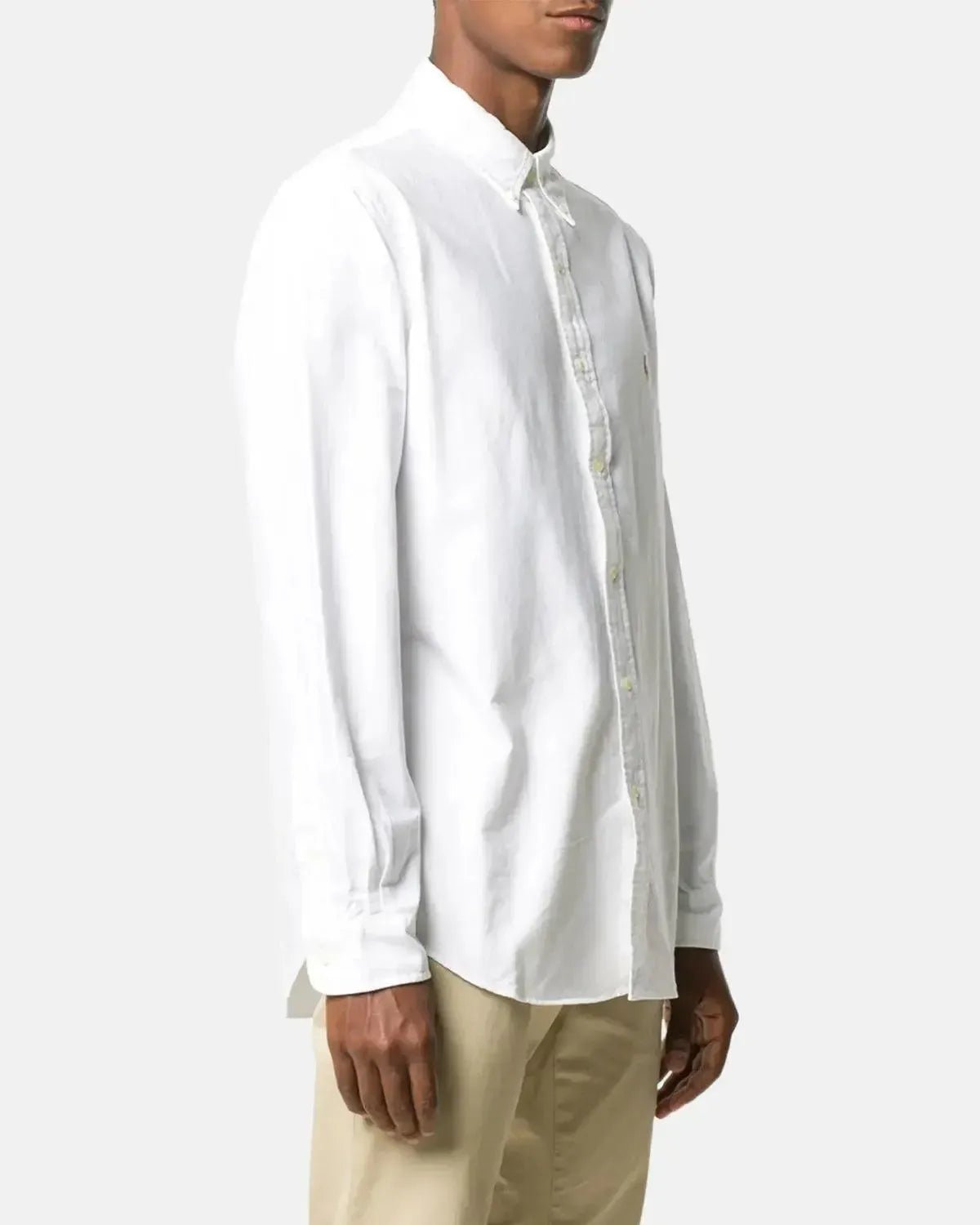 RALPH LAUREN CUSTOM FIT OXFORD SHIRT WHITE - northern threads