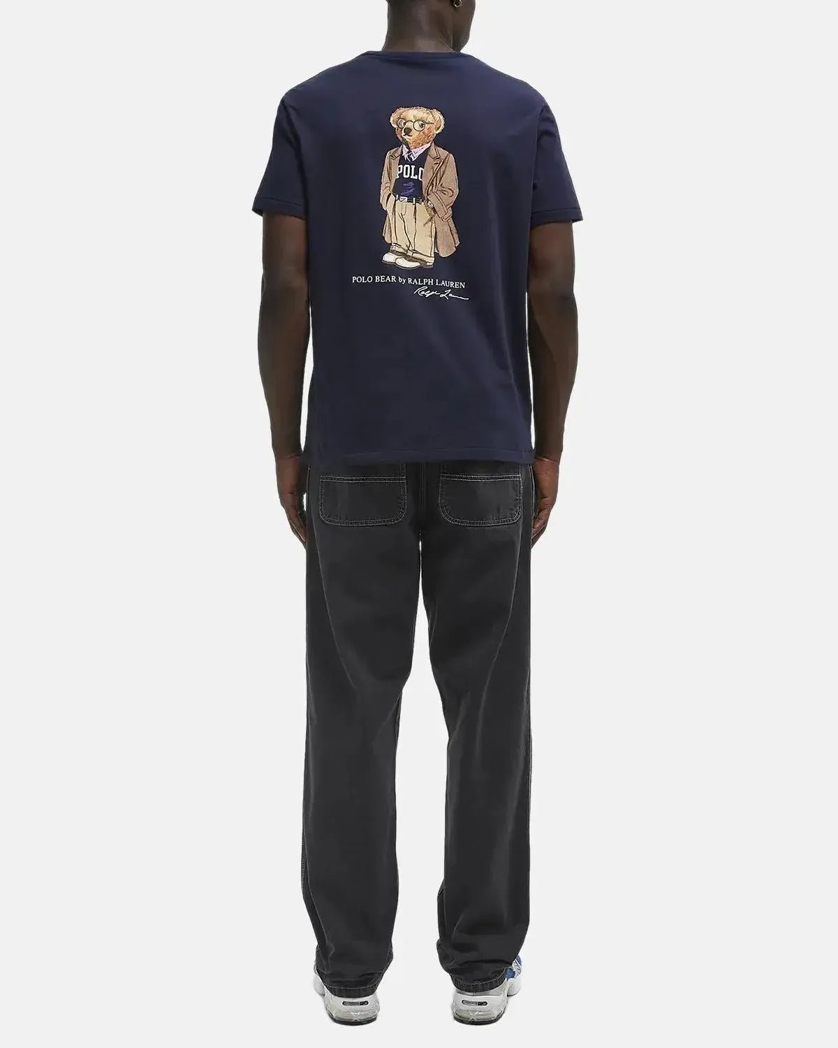 RALPH LAUREN CUSTOM SLIM FIT POLO BEAR POCKET T - SHIRT NEWPORT NAVY - RALPH-LAUREN-710974585-001-M - northern threads uk