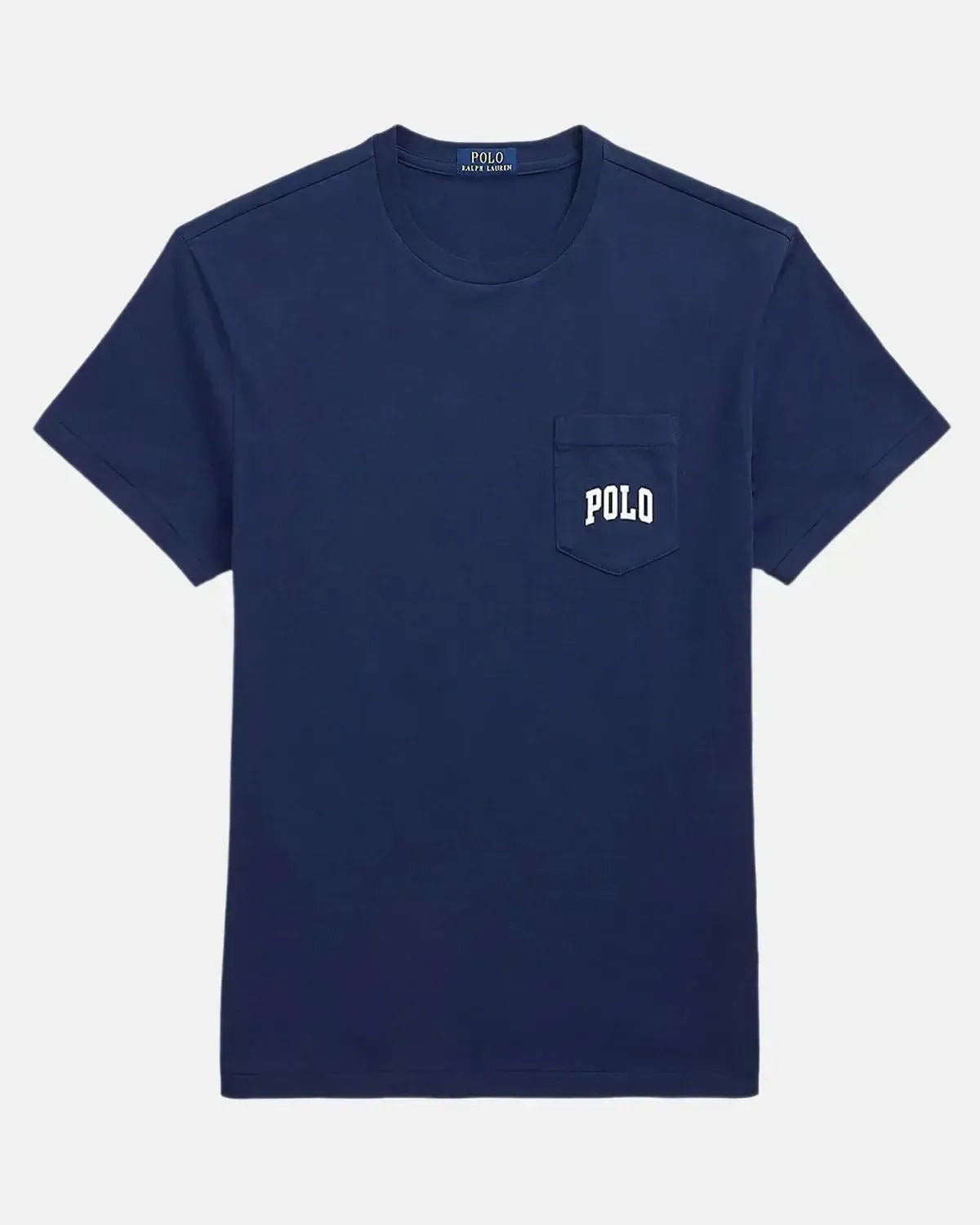 RALPH LAUREN CUSTOM SLIM FIT POLO BEAR POCKET T - SHIRT NEWPORT NAVY - RALPH-LAUREN-710974585-001-M - northern threads uk