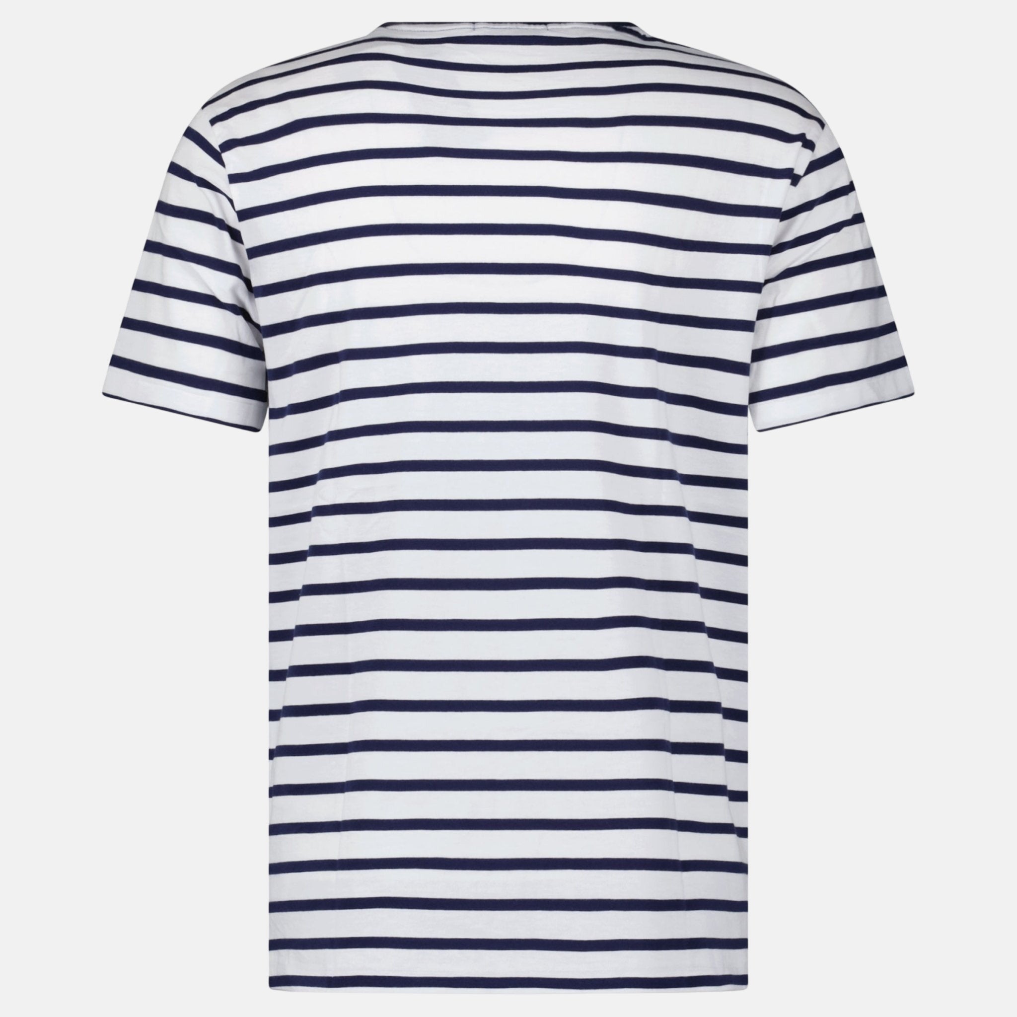 Ralph Lauren Custom Slim Fit Stripe T-Shirt Navy White - northern threads