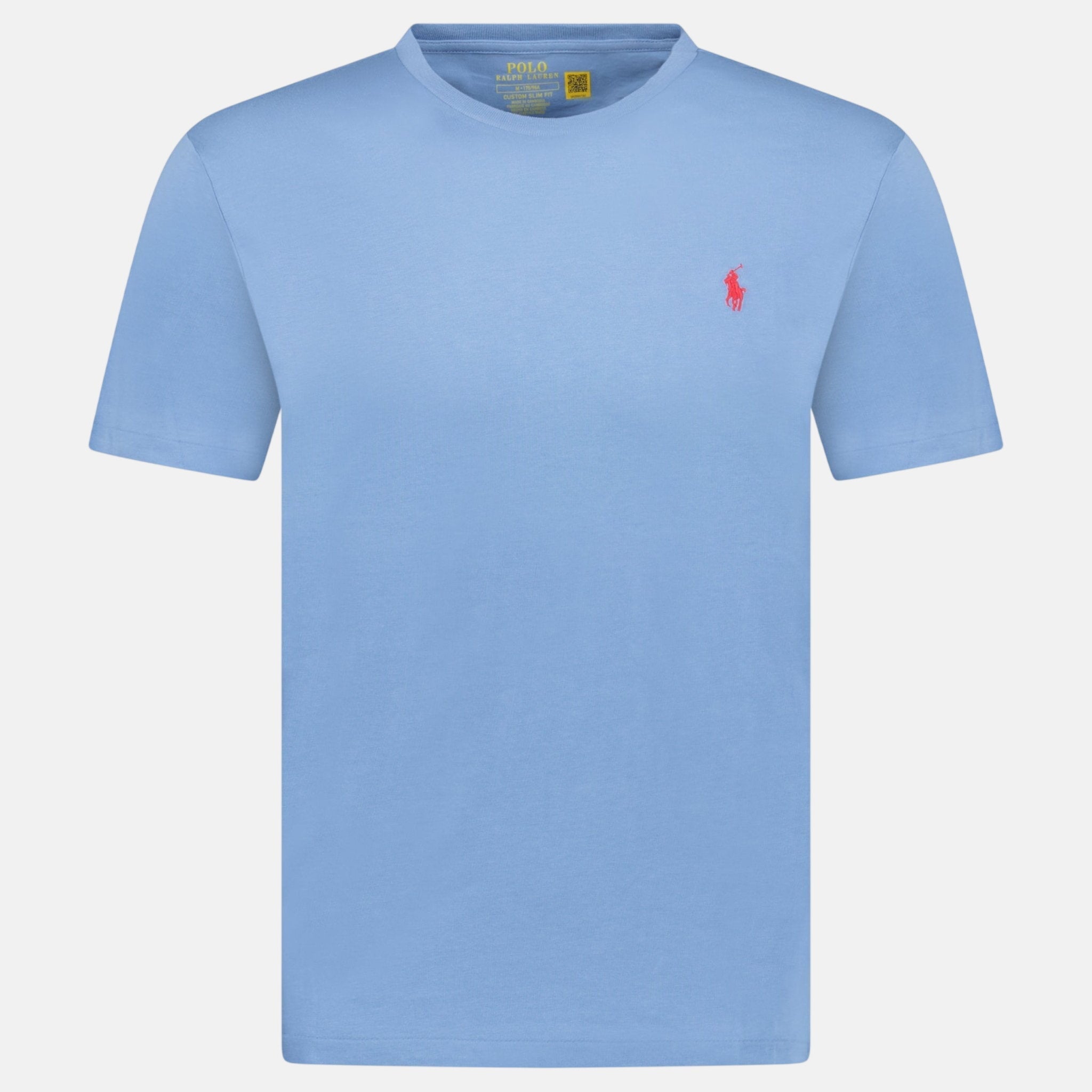 Ralph Lauren Custom Slim Fit T-Shirt Campus Blue - O8 - northern threads uk
