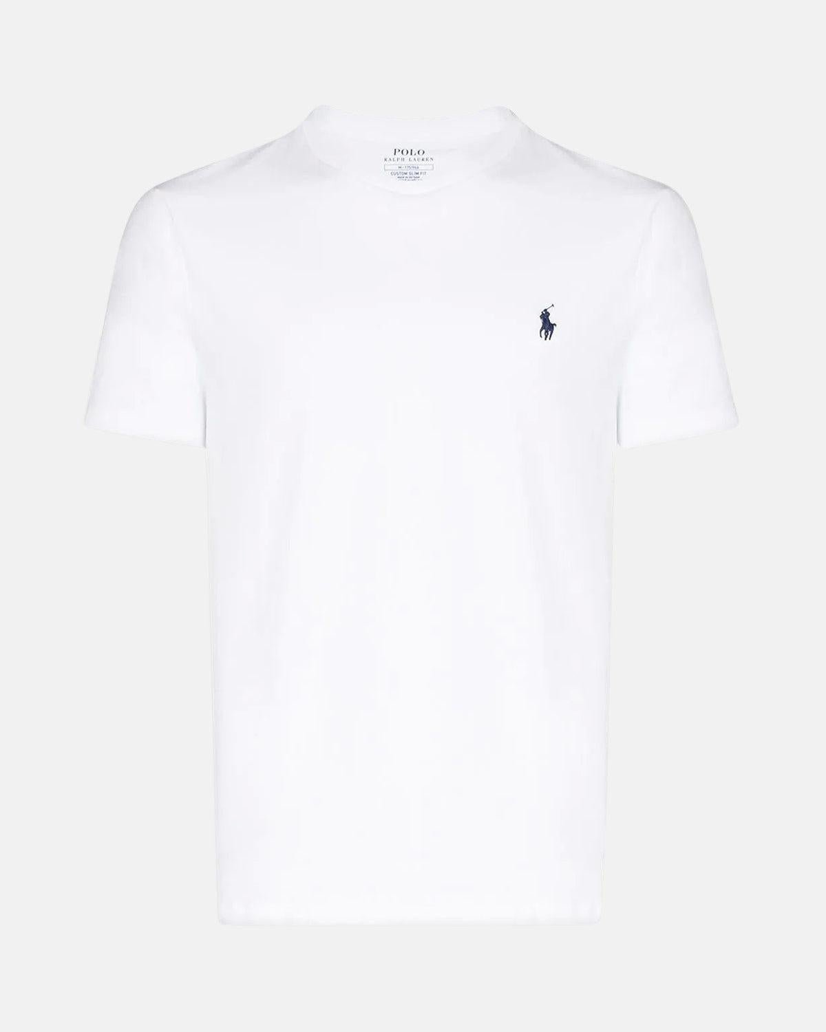 RALPH LAUREN CUSTOM SLIM FIT T - SHIRT WHITE - RALPH-LAUREN-710680785-003-S - northern threads uk