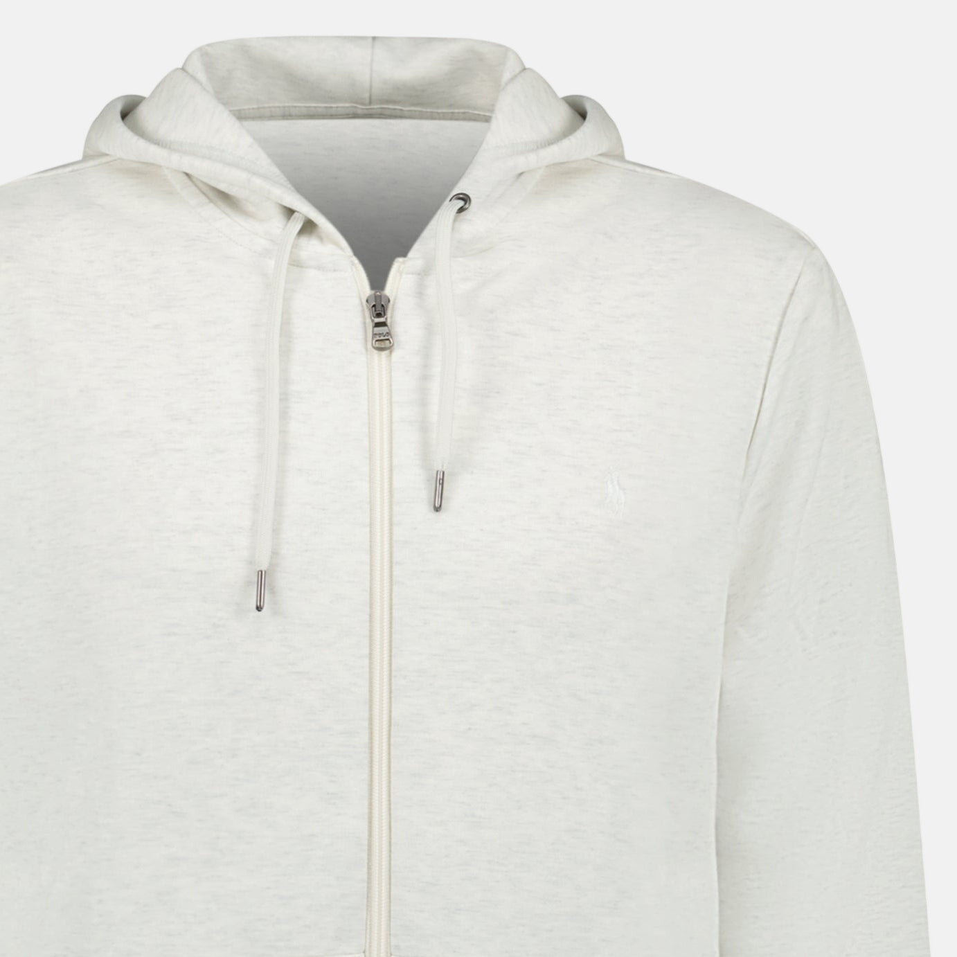 Ralph Lauren Double Knit Full Zip Hoodie Soho Heather - northern threads