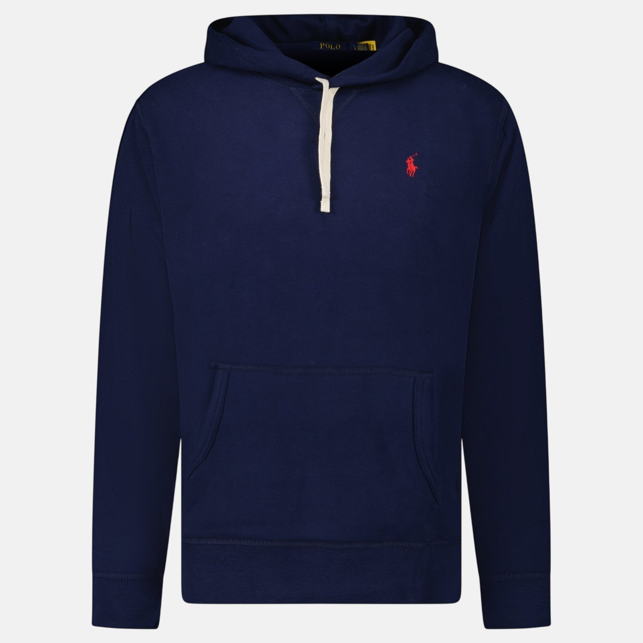 Ralph Lauren Double Knit Hoodie Navy - B33 - northern threads uk