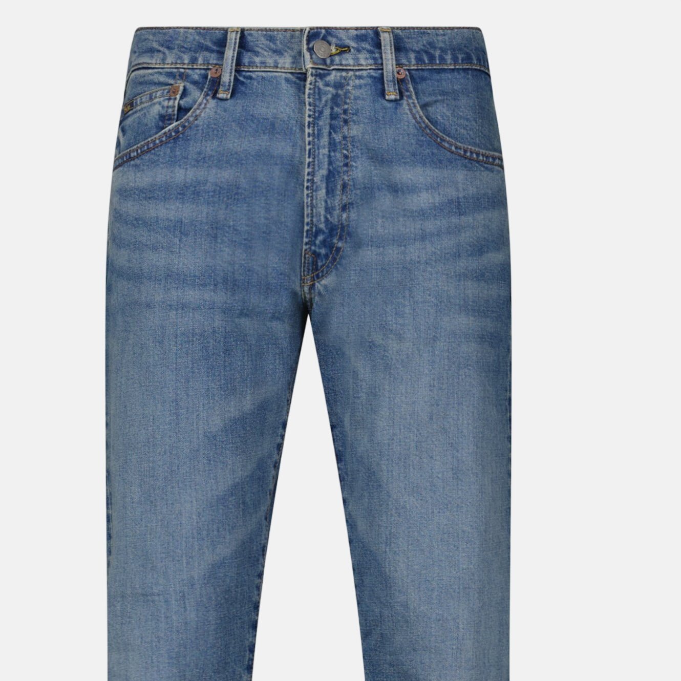 Ralph Lauren Hampton Straight Stretch Jeans Mid Washed - northern threads
