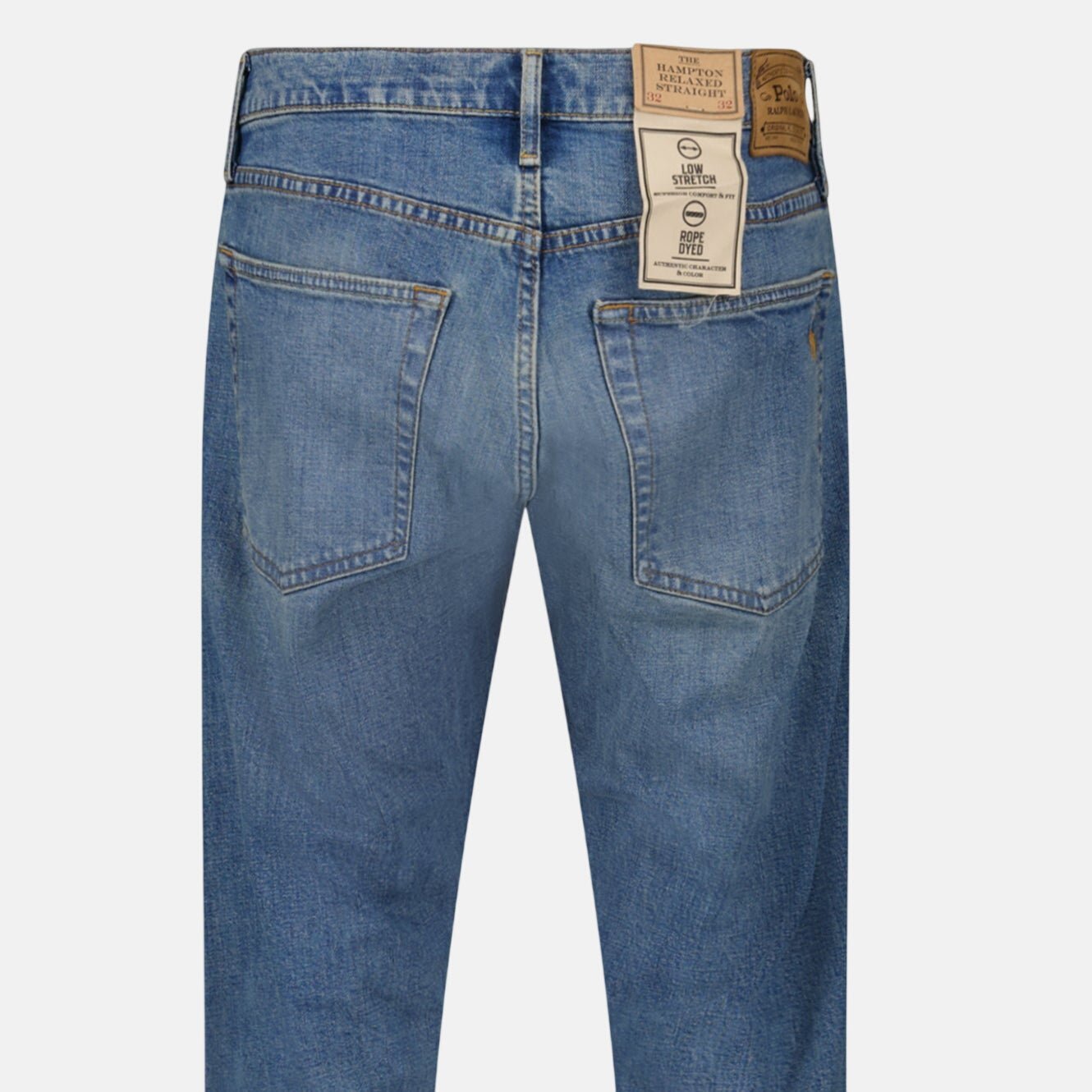 Ralph Lauren Hampton Straight Stretch Jeans Mid Washed - northern threads