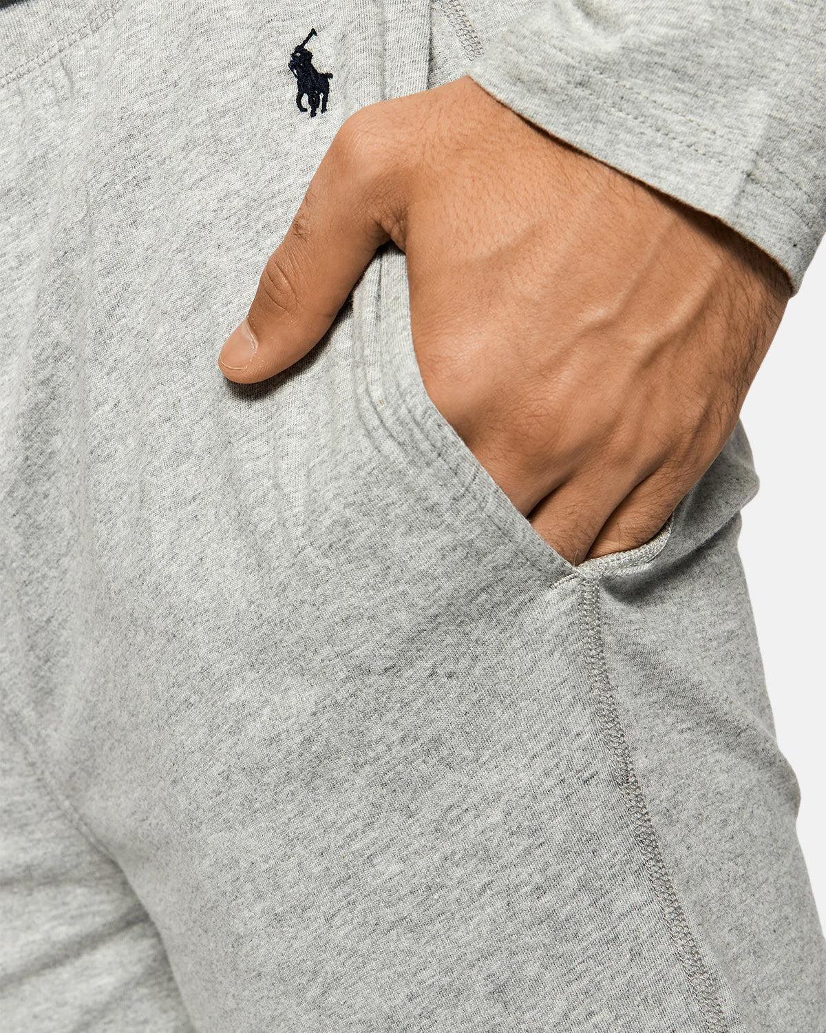 RALPH LAUREN MENS COTTON JERSEY SLEEP JOGGERS HEATHER GREY – RALPH LAUREN MENS COTTON JERSEY SLEEP JOGGERS HEATHER GREY-714844763-001-S | Studio DOS by Designer Outlet Sales