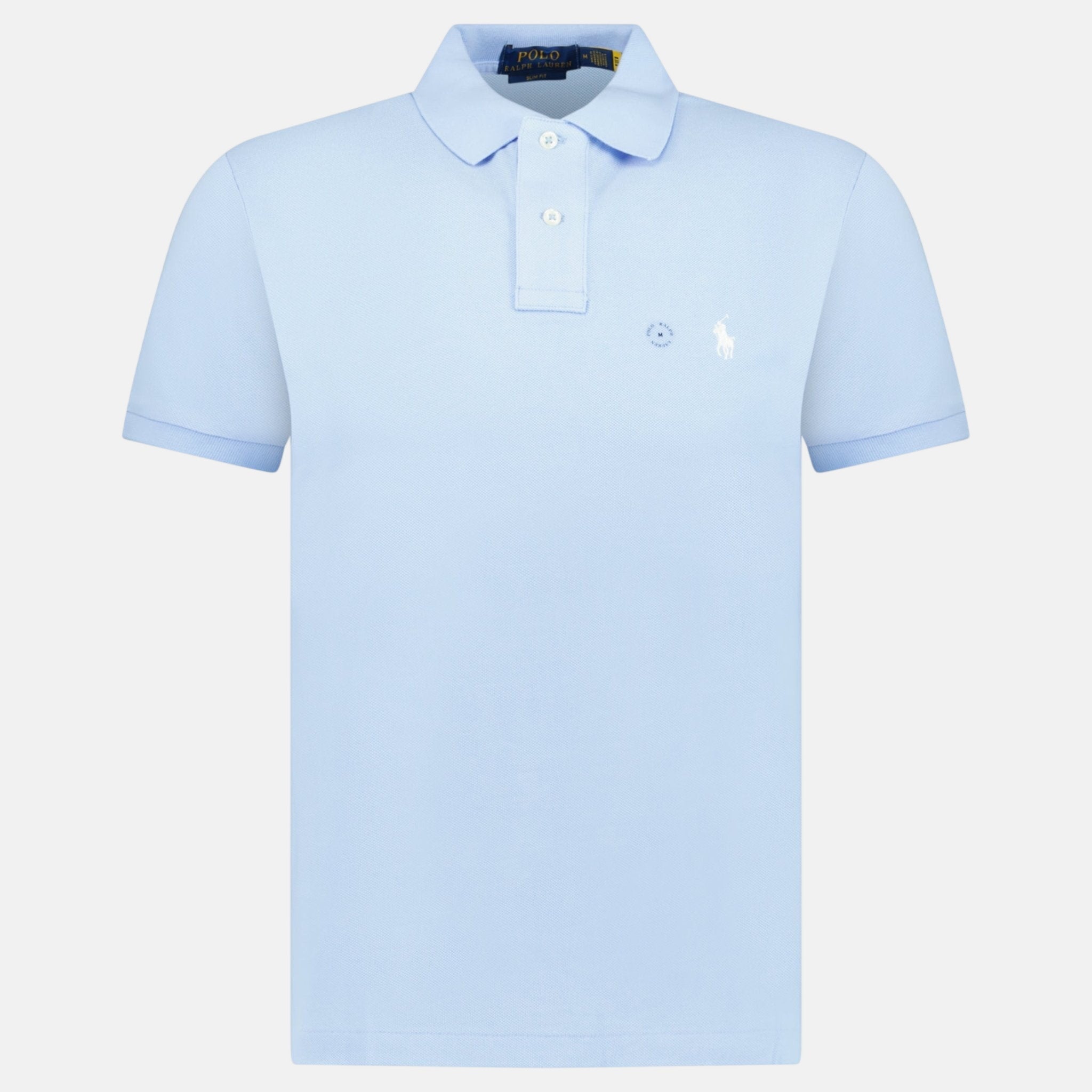 Ralph Lauren Mesh Slim Fit Polo Shirt Office Blue - F32 - northern threads uk