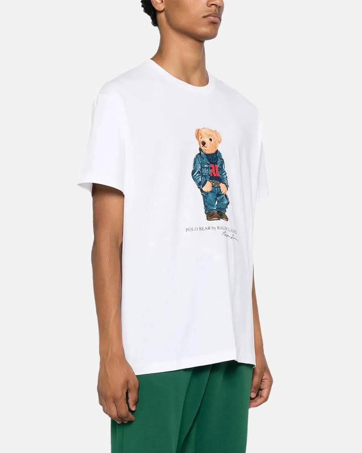 RALPH LAUREN-RALPH LAUREN CLASSIC FIT DENIM POLO BEAR T-SHIRT WHITE-NORTHERN THREADS DESIGNER MENSWEAR