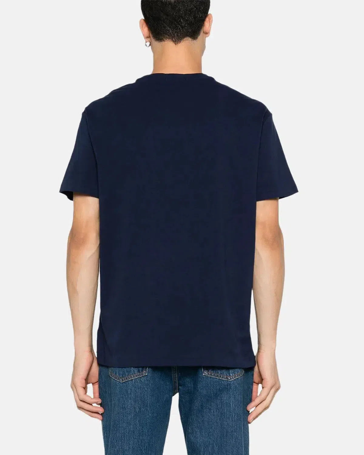 RALPH LAUREN-RALPH LAUREN CLASSIC FIT EMBROIDERED LOGO T-SHIRT NAVY-NORTHERN THREADS DESIGNER MENSWEAR