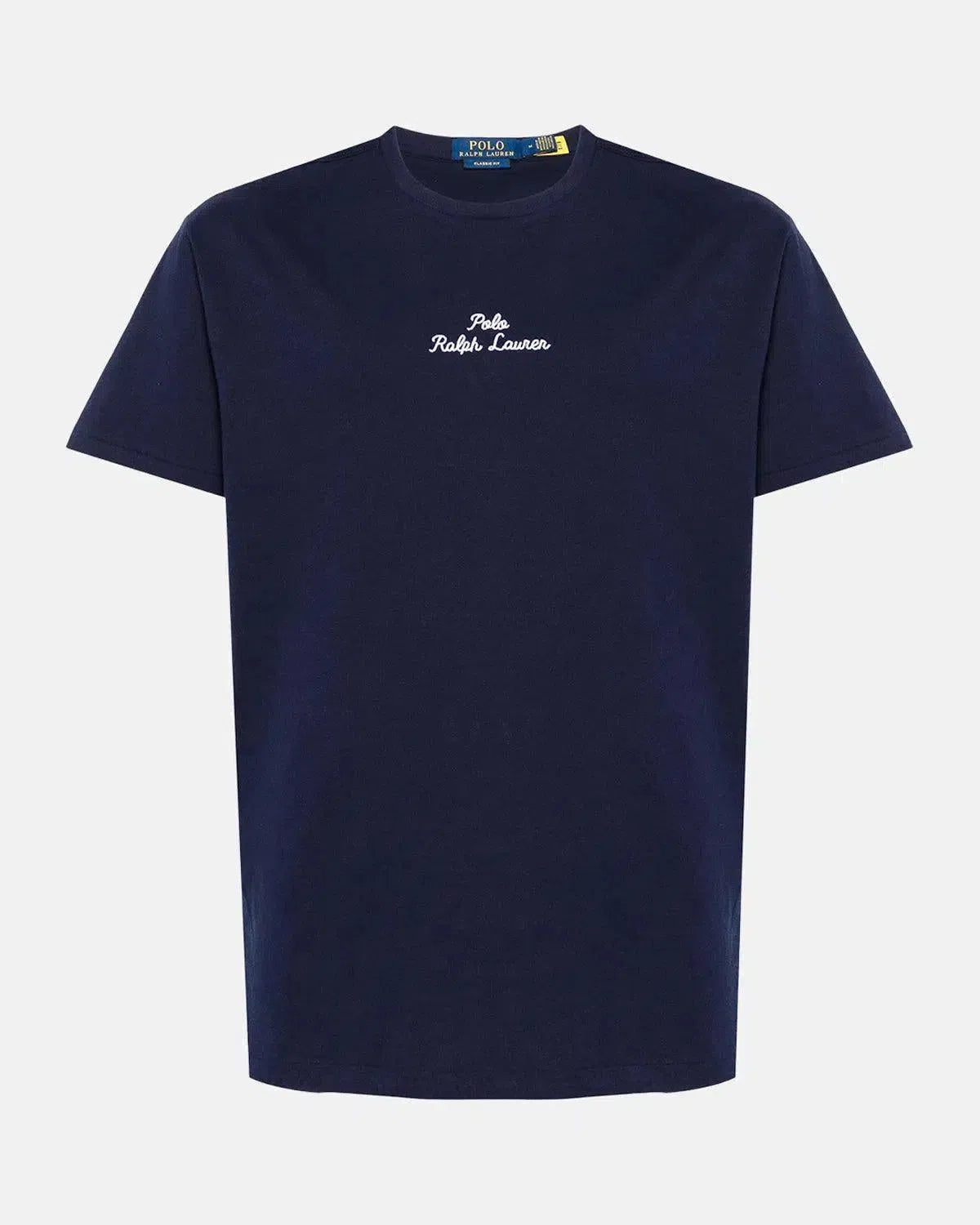 RALPH LAUREN-RALPH LAUREN CLASSIC FIT EMBROIDERED LOGO T-SHIRT NAVY-NORTHERN THREADS DESIGNER MENSWEAR