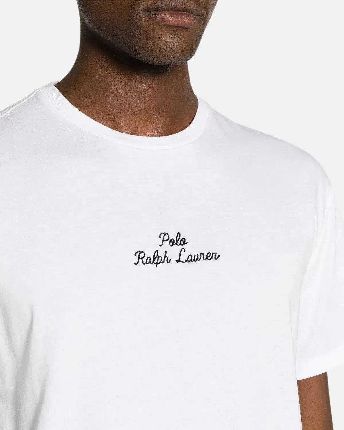 RALPH LAUREN-RALPH LAUREN CLASSIC FIT EMBROIDERED LOGO T-SHIRT WHITE-NORTHERN THREADS DESIGNER MENSWEAR