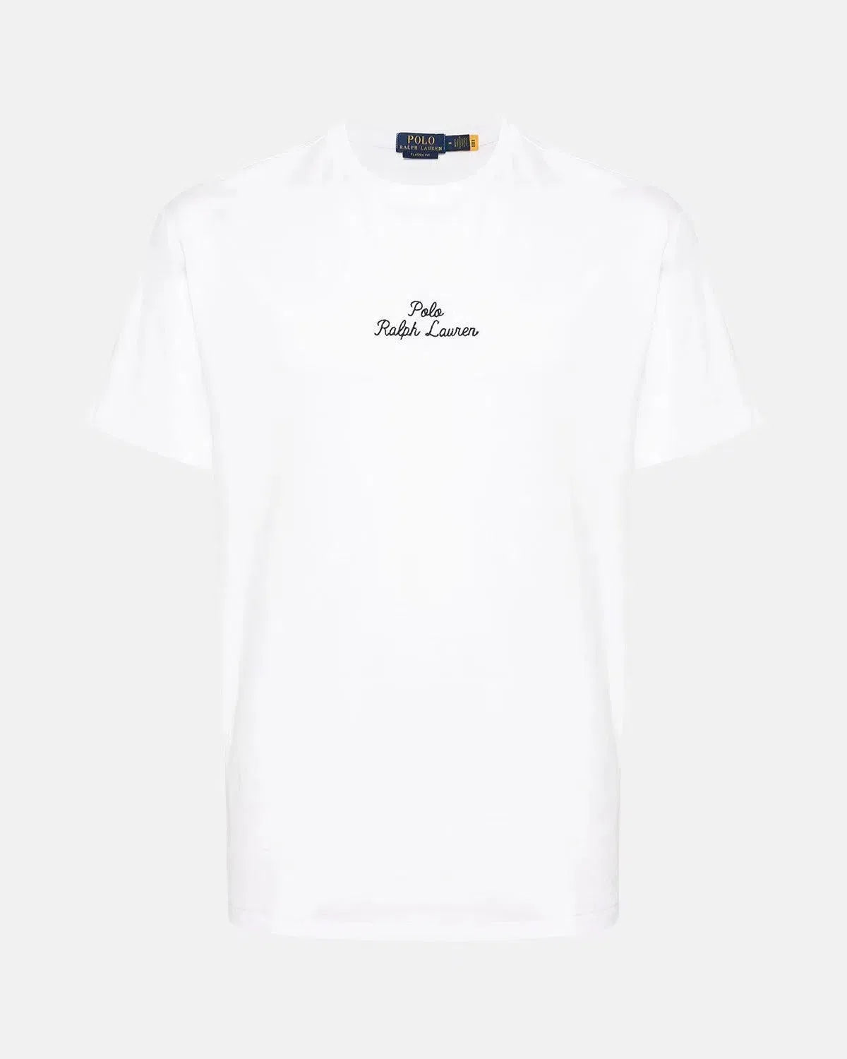 RALPH LAUREN-RALPH LAUREN CLASSIC FIT EMBROIDERED LOGO T-SHIRT WHITE-NORTHERN THREADS DESIGNER MENSWEAR
