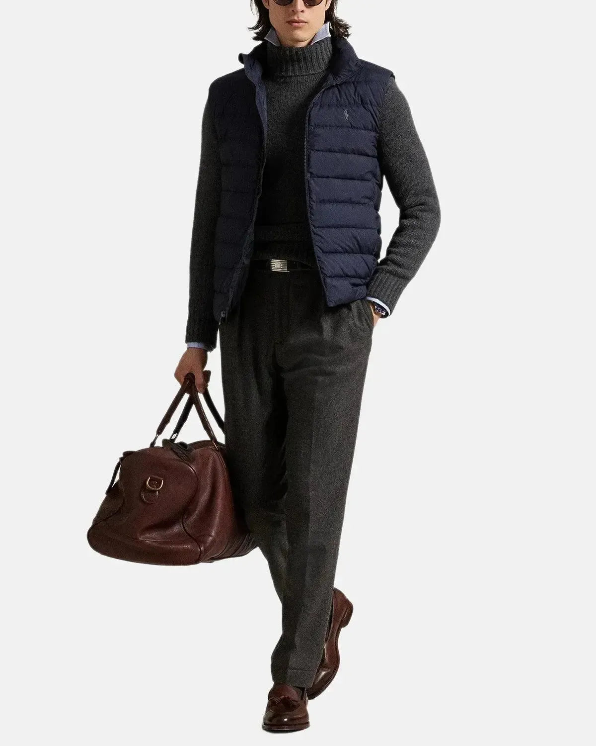 RALPH LAUREN-RALPH LAUREN COLDEN PACKABLE DOWN GILET COLLECTION NAVY-NORTHERN THREADS DESIGNER MENSWEAR
