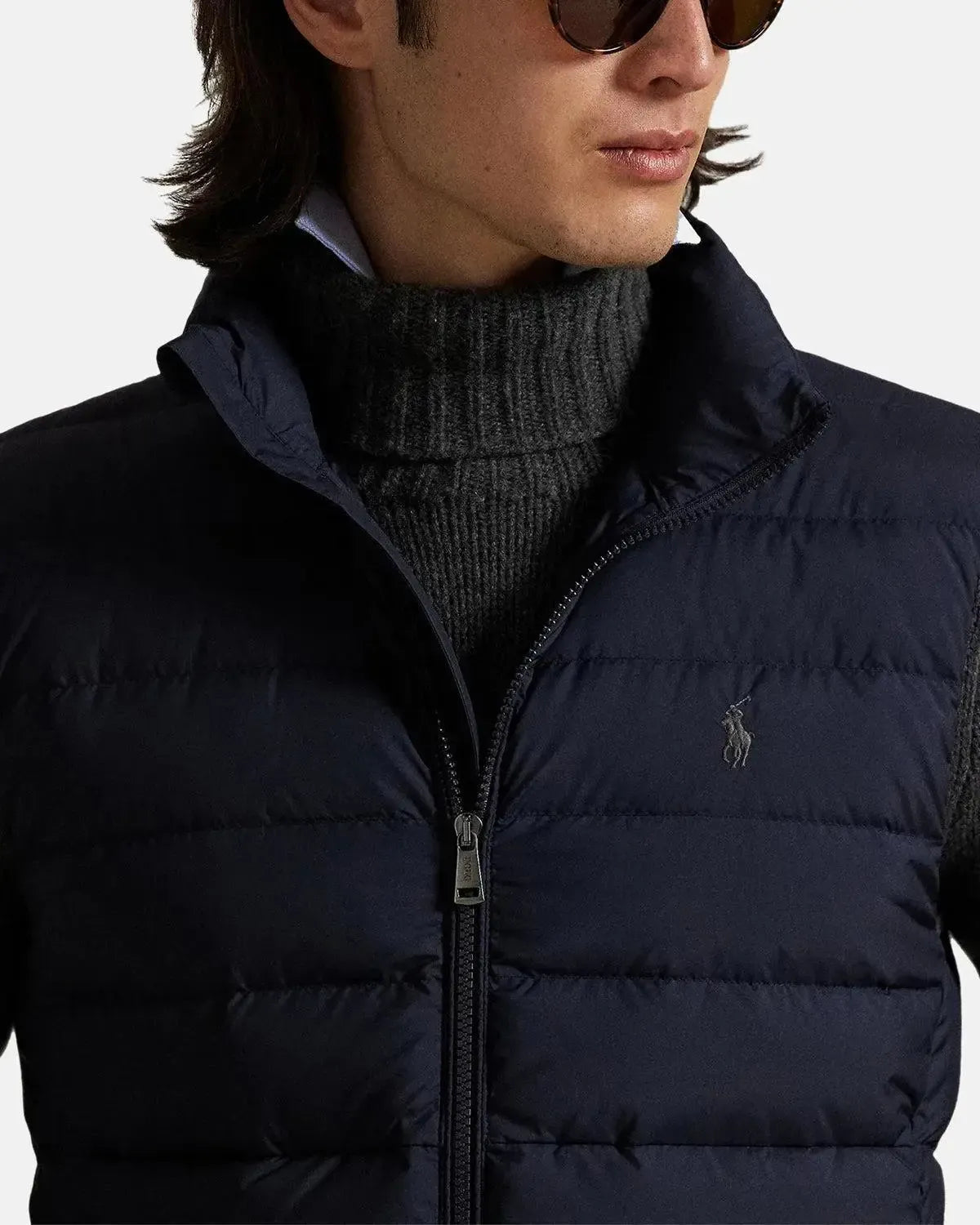 RALPH LAUREN-RALPH LAUREN COLDEN PACKABLE DOWN GILET COLLECTION NAVY-NORTHERN THREADS DESIGNER MENSWEAR