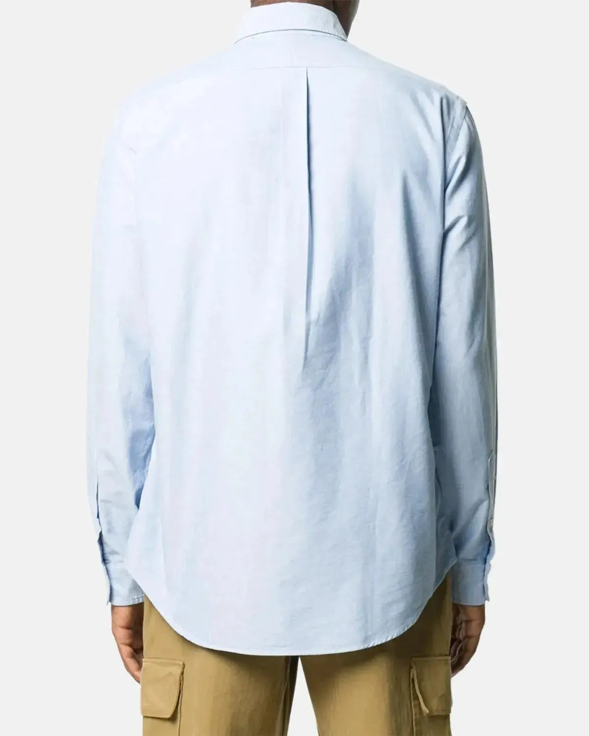 RALPH LAUREN-RALPH LAUREN CUSTOM FIT OXFORD SHIRT LIGHT BLUE-NORTHERN THREADS DESIGNER MENSWEAR