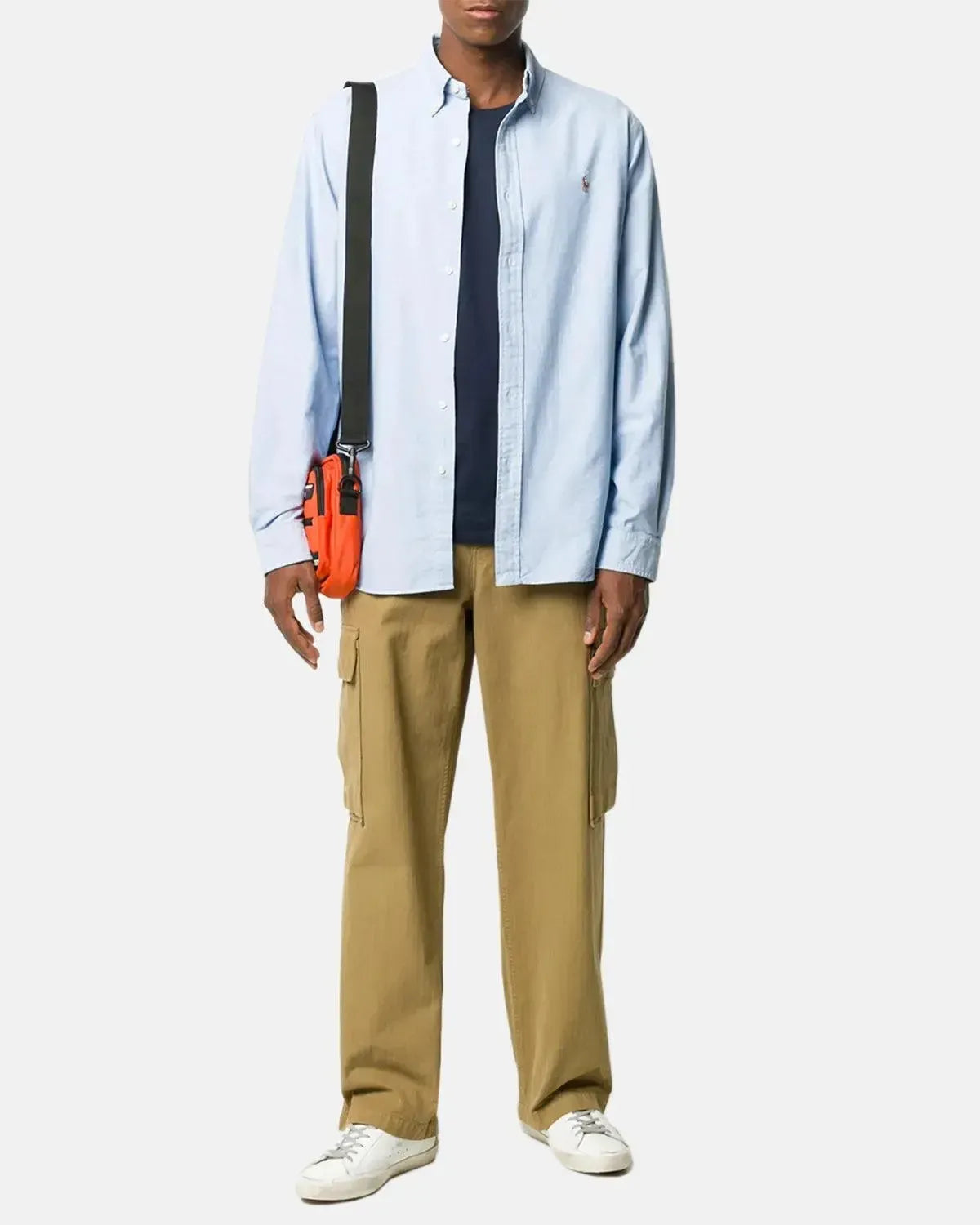 RALPH LAUREN-RALPH LAUREN CUSTOM FIT OXFORD SHIRT LIGHT BLUE-NORTHERN THREADS DESIGNER MENSWEAR