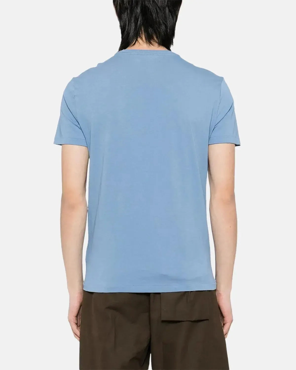 RALPH LAUREN-RALPH LAUREN CUSTOM SLIM FIT JERSEY T-SHIRT CAMPUS BLUE-NORTHERN THREADS DESIGNER MENSWEAR