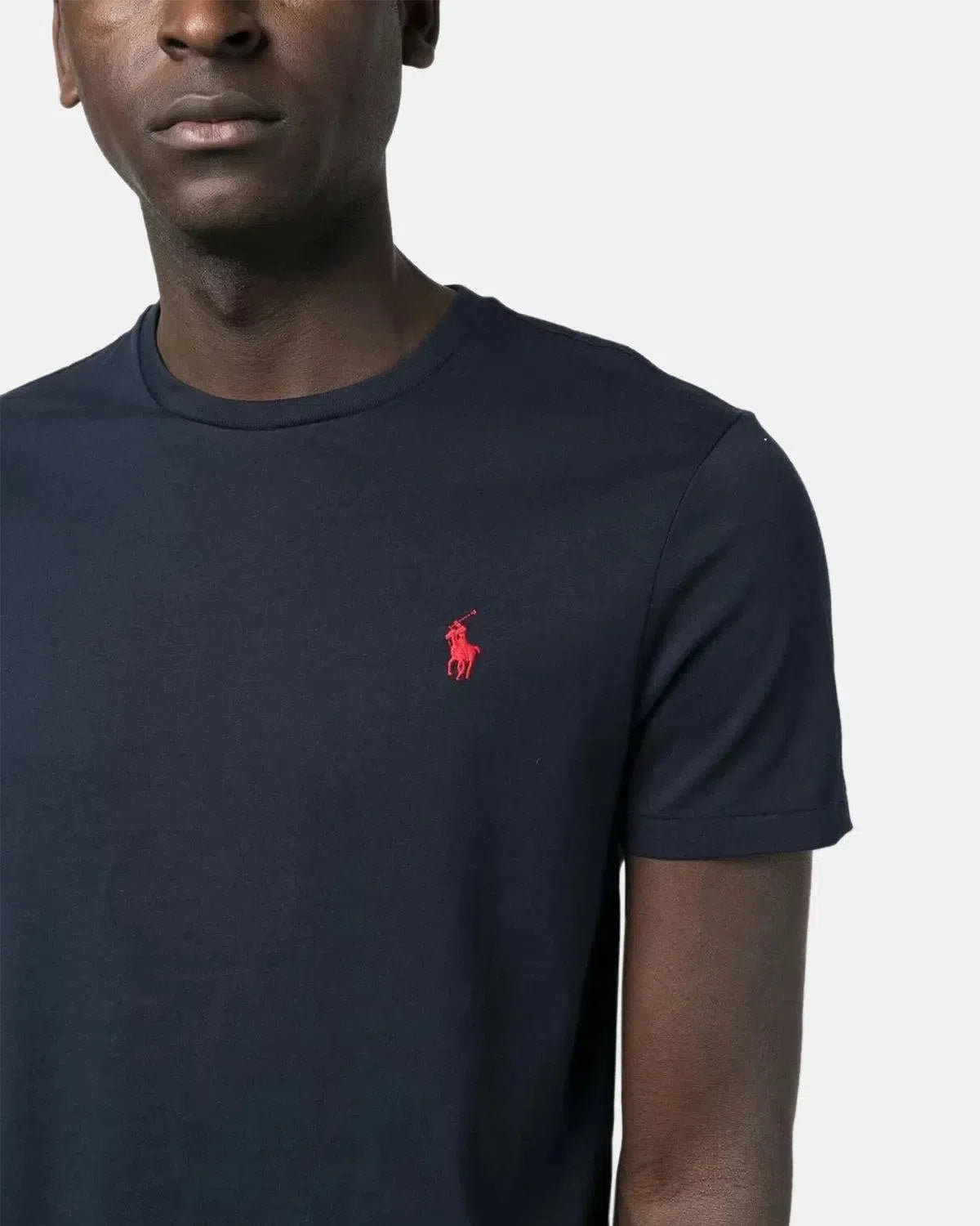 RALPH LAUREN-RALPH LAUREN CUSTOM SLIM FIT JERSEY T-SHIRT INK-NORTHERN THREADS DESIGNER MENSWEAR