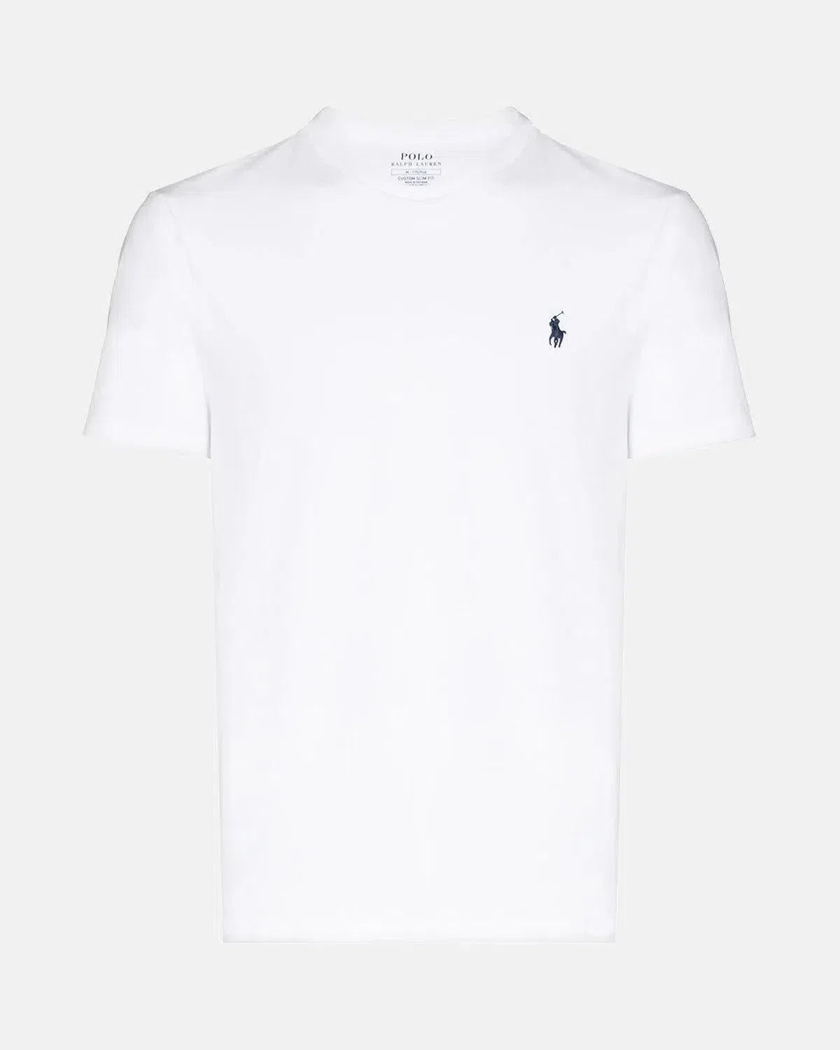 RALPH LAUREN-RALPH LAUREN CUSTOM SLIM FIT JERSEY T-SHIRT WHITE-NORTHERN THREADS DESIGNER MENSWEAR