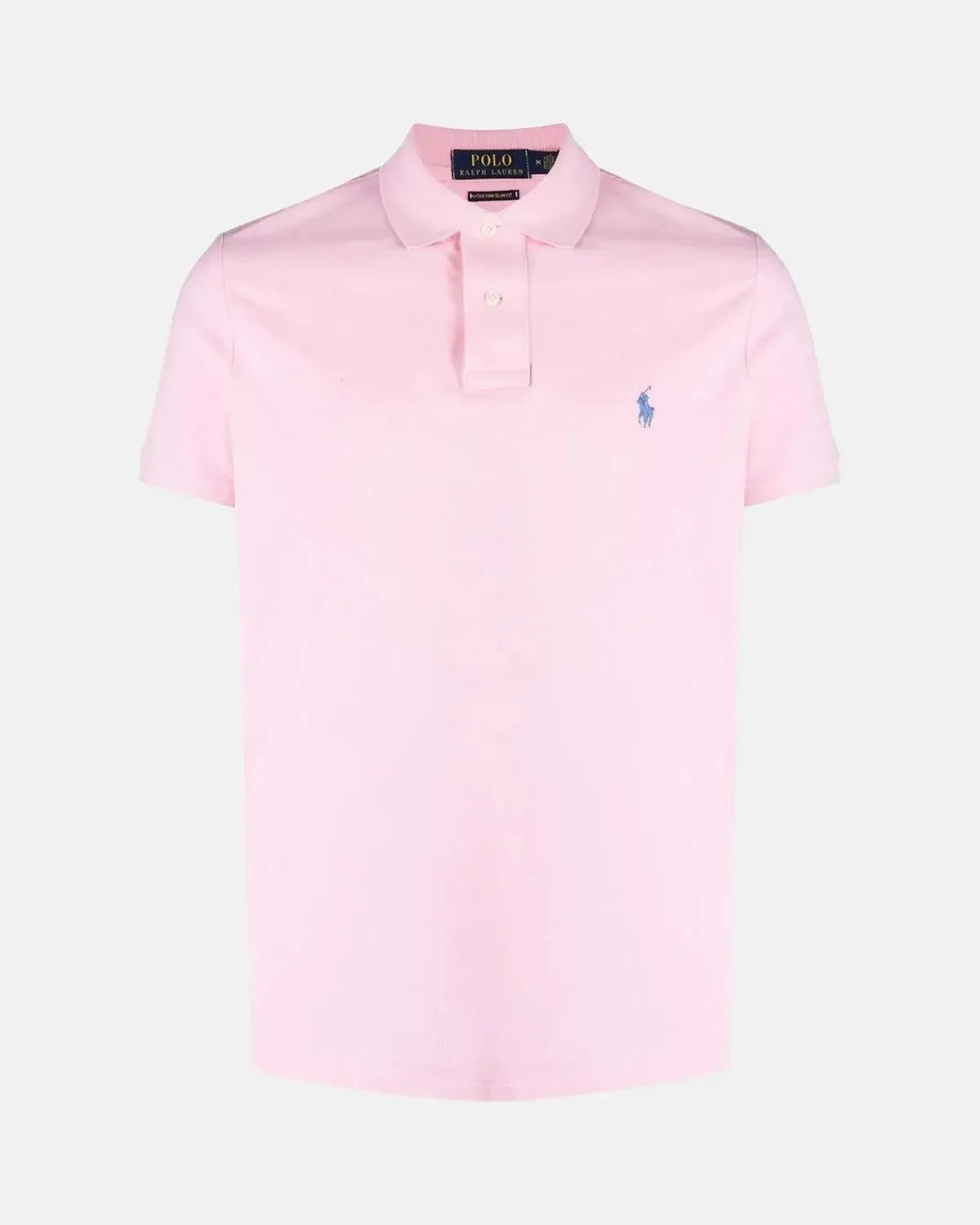 RALPH LAUREN-RALPH LAUREN CUSTOM SLIM FIT MESH POLO SHIRT CARMEL PINK-NORTHERN THREADS DESIGNER MENSWEAR