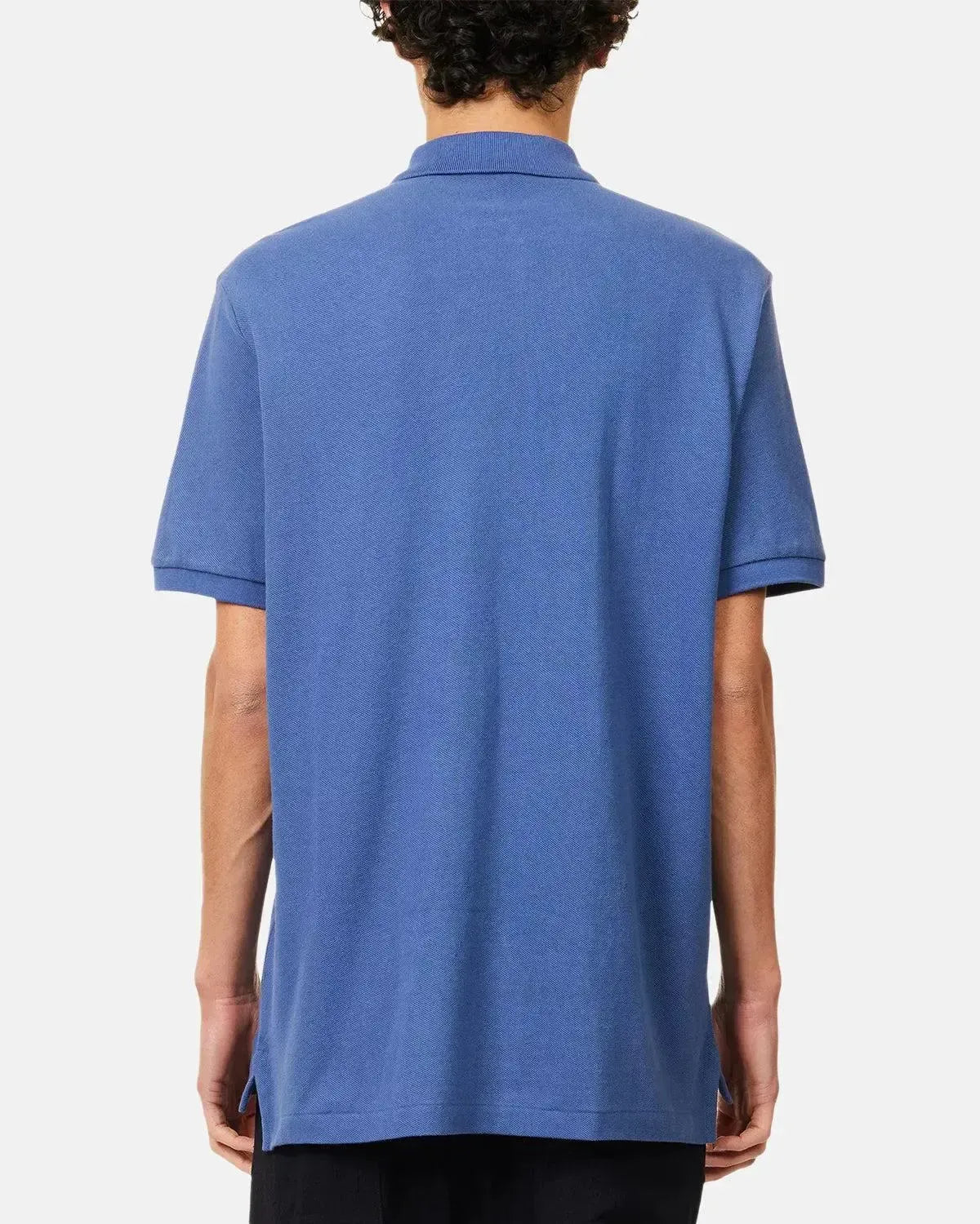 RALPH LAUREN-RALPH LAUREN CUSTOM SLIM FIT MESH POLO SHIRT EARTH BLUE-NORTHERN THREADS DESIGNER MENSWEAR
