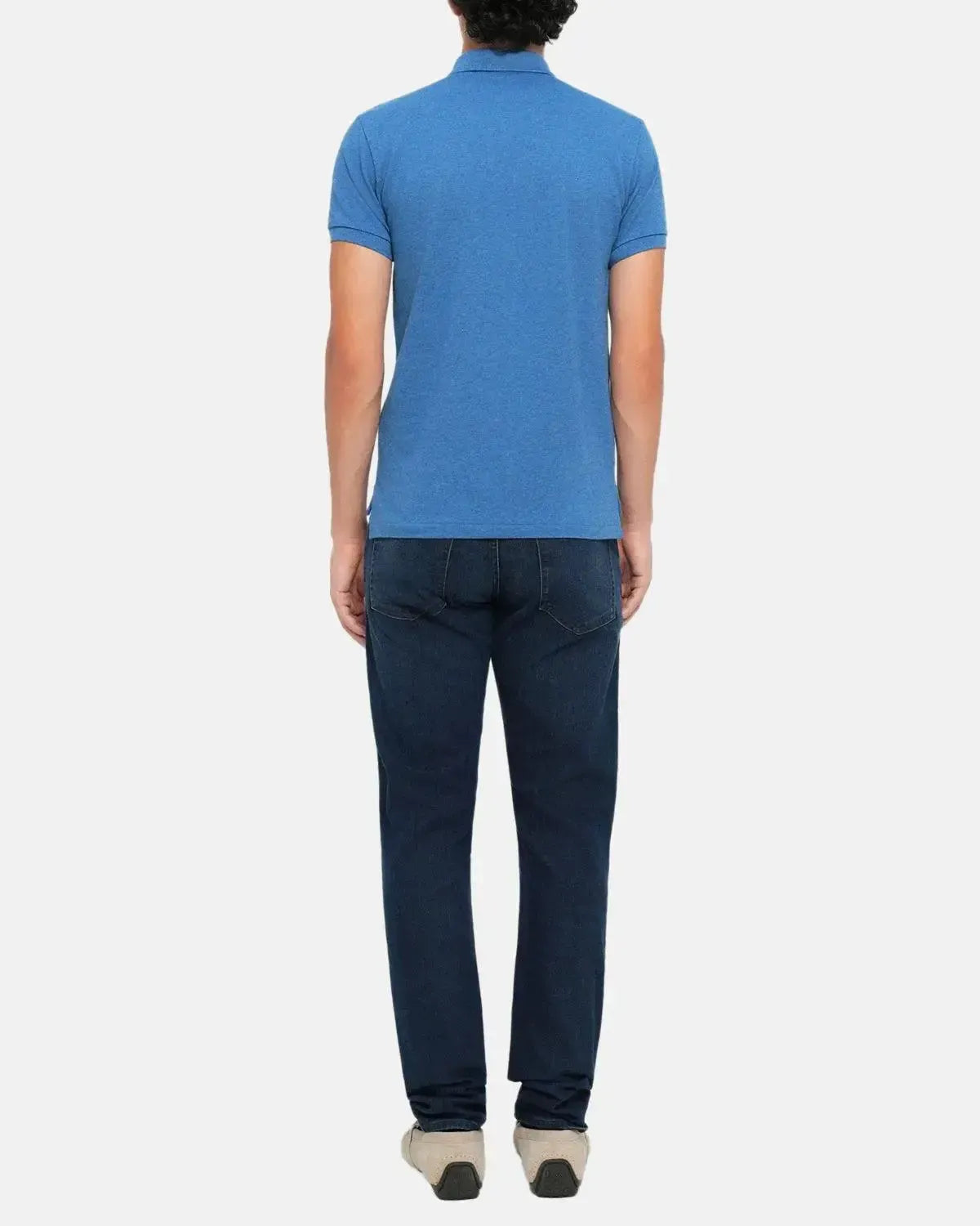 RALPH LAUREN-RALPH LAUREN CUSTOM SLIM FIT MESH POLO SHIRT FRESH SURF HEATHER-NORTHERN THREADS DESIGNER MENSWEAR