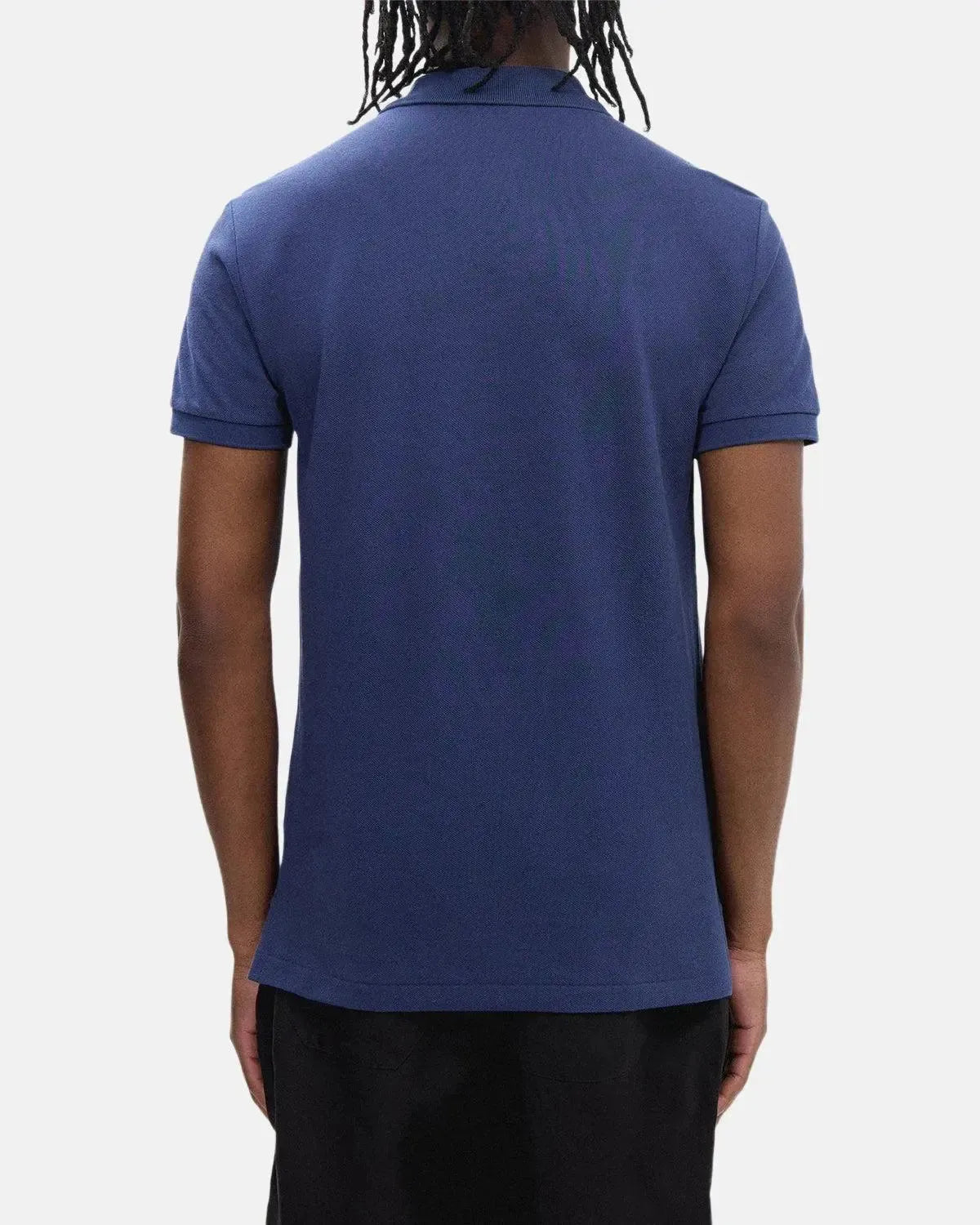 RALPH LAUREN-RALPH LAUREN CUSTOM SLIM FIT MESH POLO SHIRT RUSTIC NAVY-NORTHERN THREADS DESIGNER MENSWEAR