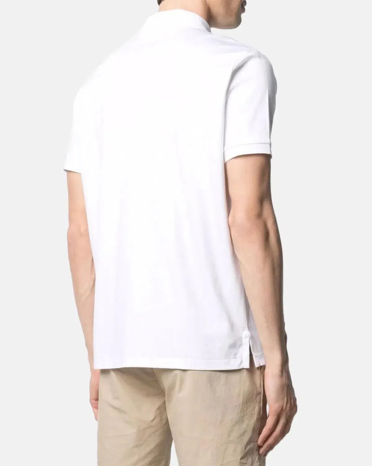 RALPH LAUREN-RALPH LAUREN CUSTOM SLIM FIT SOFT COTTON POLO SHIRT WHITE-NORTHERN THREADS DESIGNER MENSWEAR