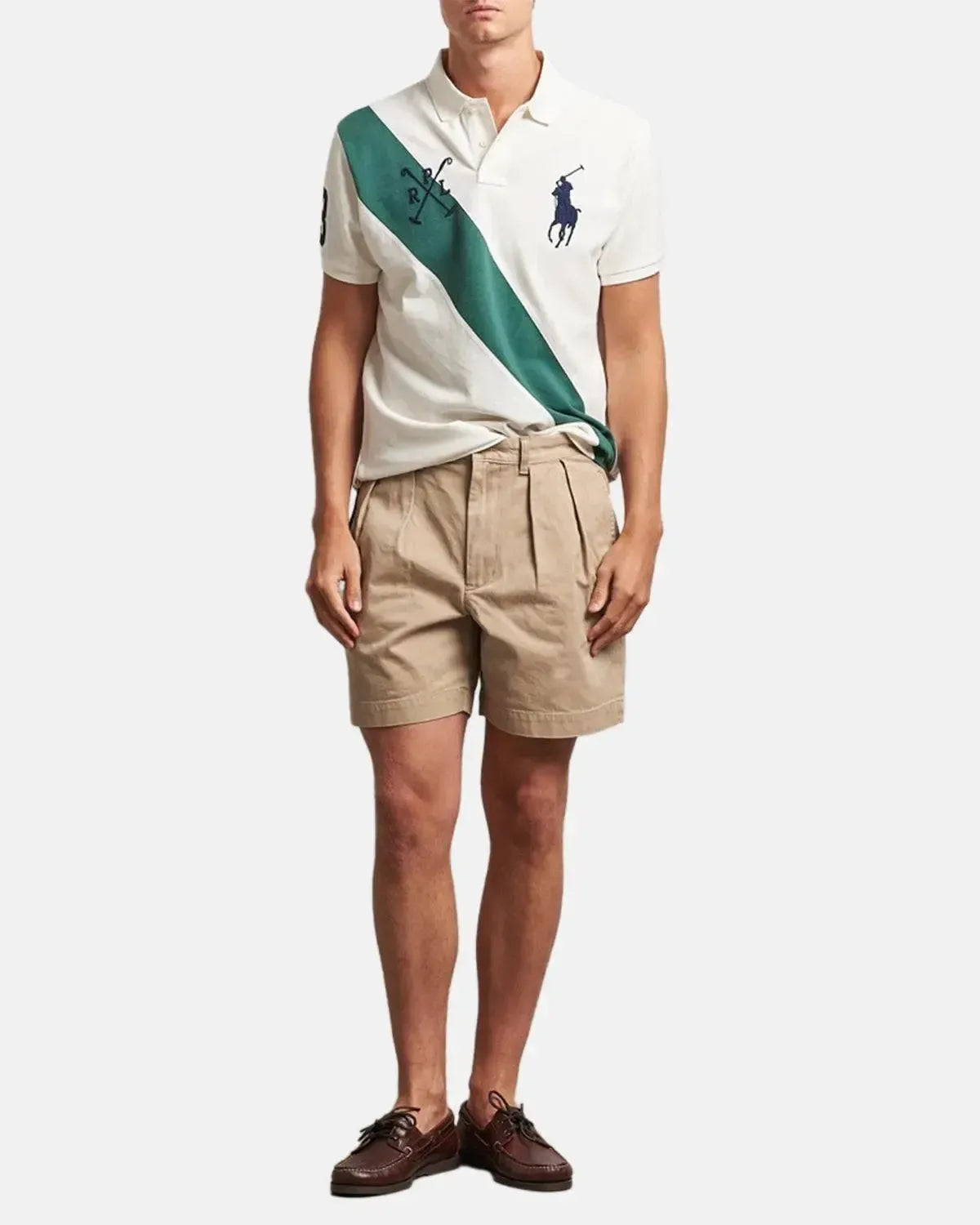 RALPH LAUREN-RALPH LAUREN CUSTOM SLIM FIT TEAM COLOURS POLO SHIRT NEVIS WASHED FOREST-NORTHERN THREADS DESIGNER MENSWEAR