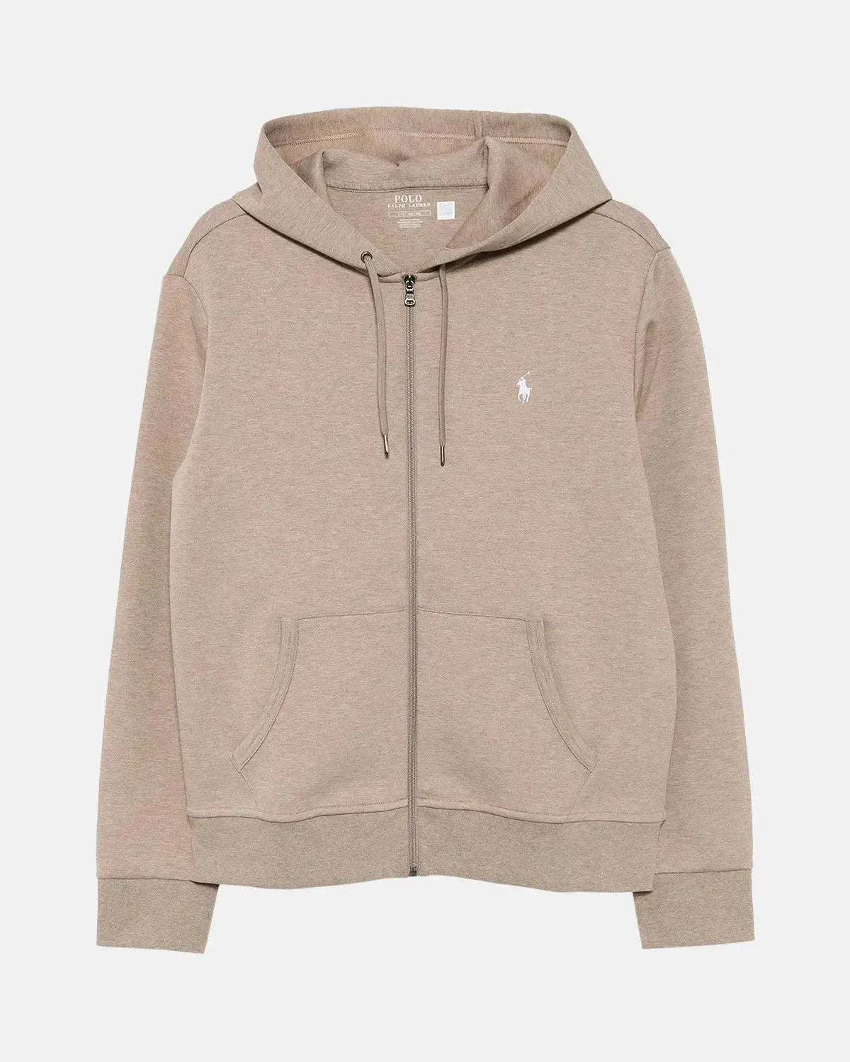 RALPH LAUREN-RALPH LAUREN DOUBLE KNIT ZIP HOODIE ADIRONDACK HEATHER-NORTHERN THREADS DESIGNER MENSWEAR
