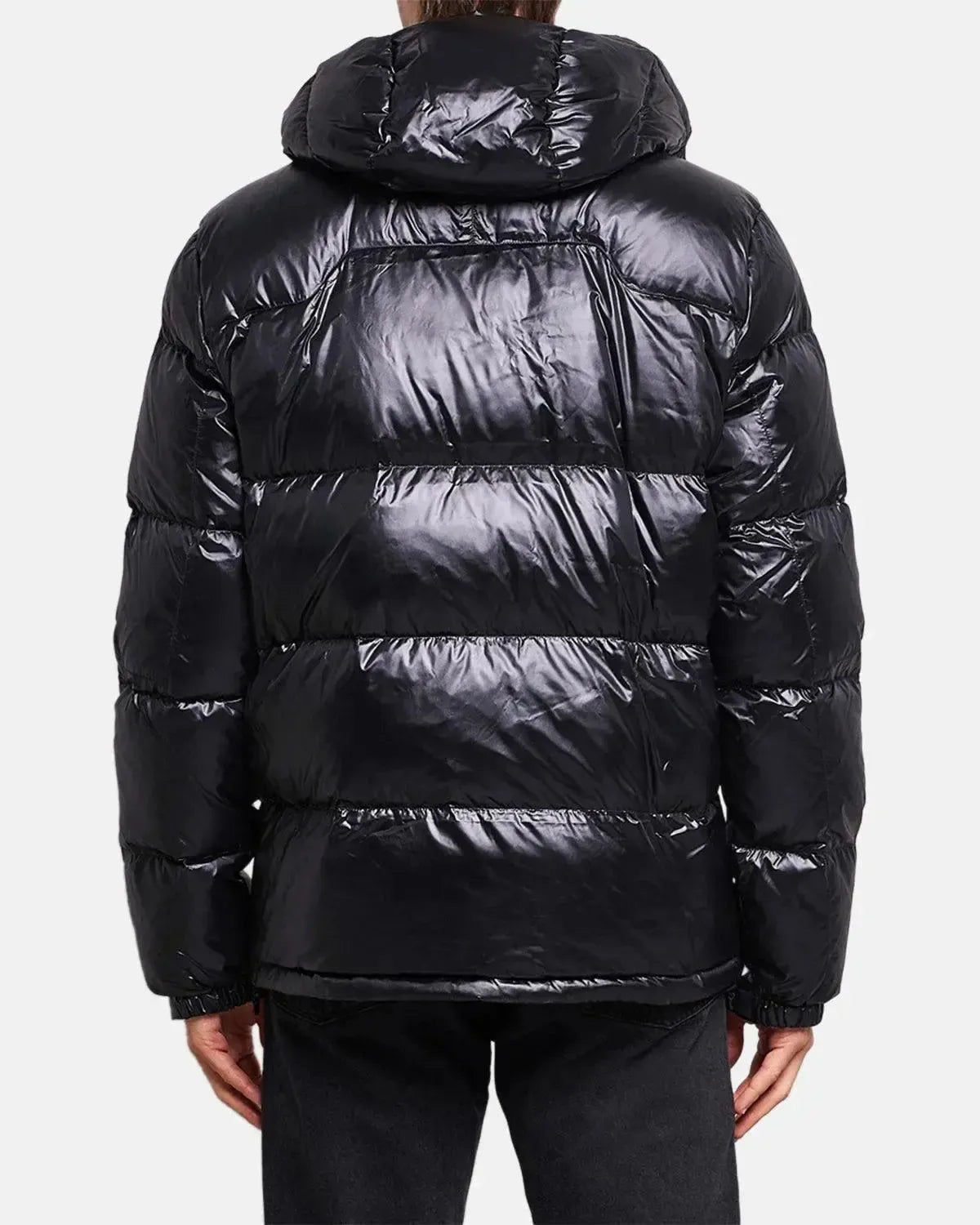 RALPH LAUREN-RALPH LAUREN GORHAM GLOSSED DOWN JACKET BLACK GLOSSY-NORTHERN THREADS DESIGNER MENSWEAR