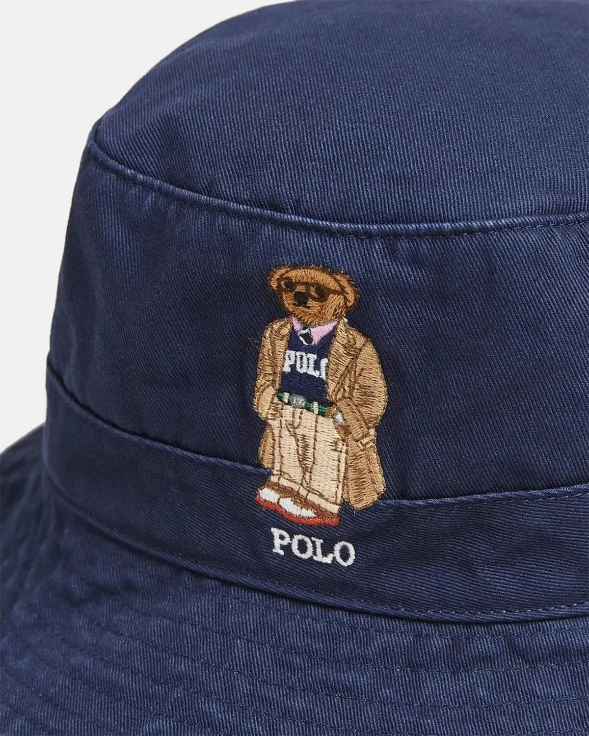 RALPH LAUREN-RALPH LAUREN POLO BEAR TWILL BUCKET HAT NEWPORT NAVY-NORTHERN THREADS DESIGNER MENSWEAR