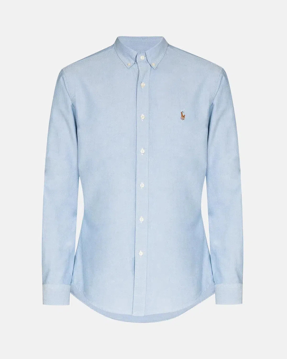 RALPH LAUREN-RALPH LAUREN SLIM FIT OXFORD SHIRT BLUE-NORTHERN THREADS DESIGNER MENSWEAR