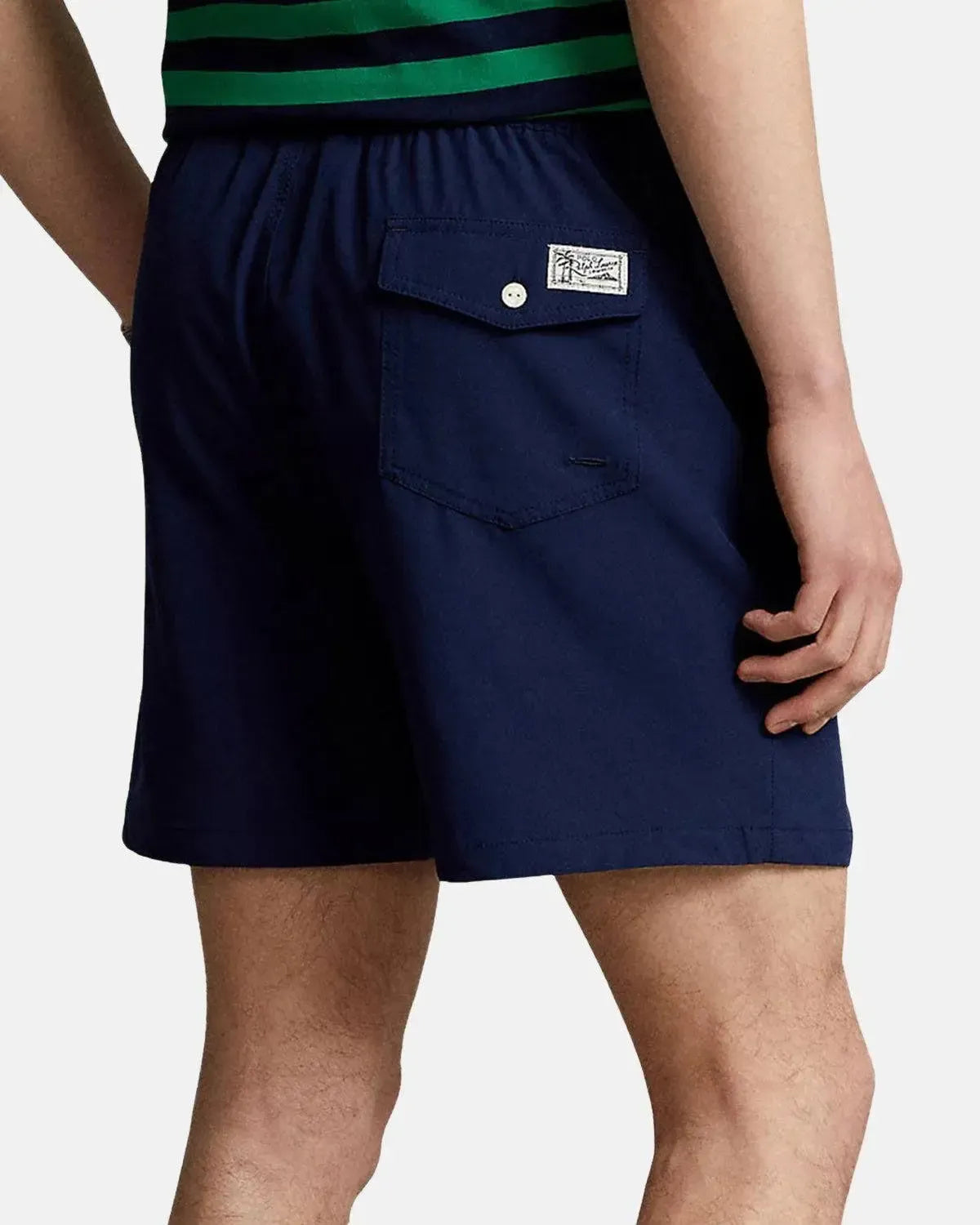 RALPH LAUREN-RALPH LAUREN TRAVELLER SWIM SHORTS NEWPORT NAVY-NORTHERN THREADS DESIGNER MENSWEAR