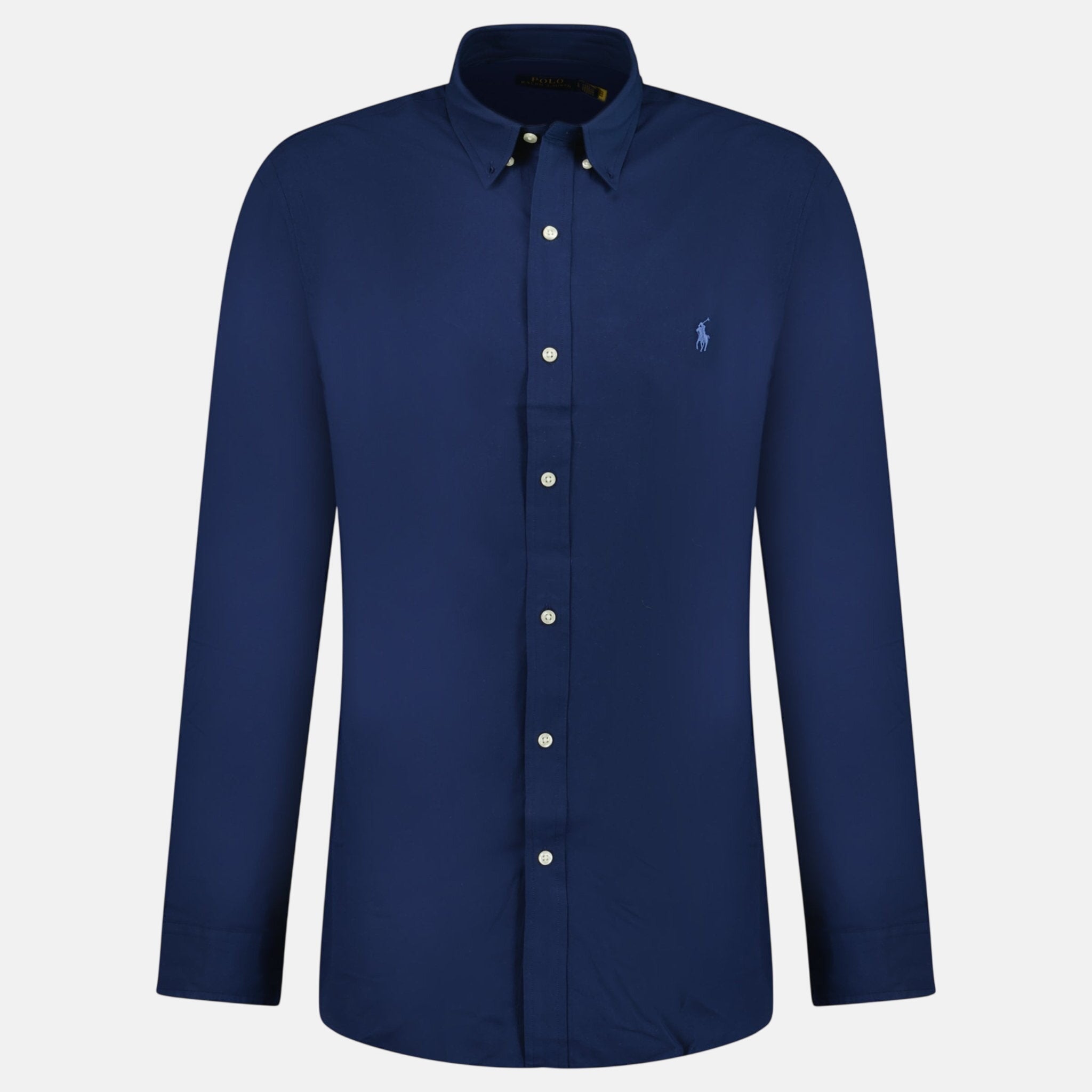 Ralph Lauren Slim Fit Stretch Oxford Shirt Navy - sku-56328319566205 - northern threads uk