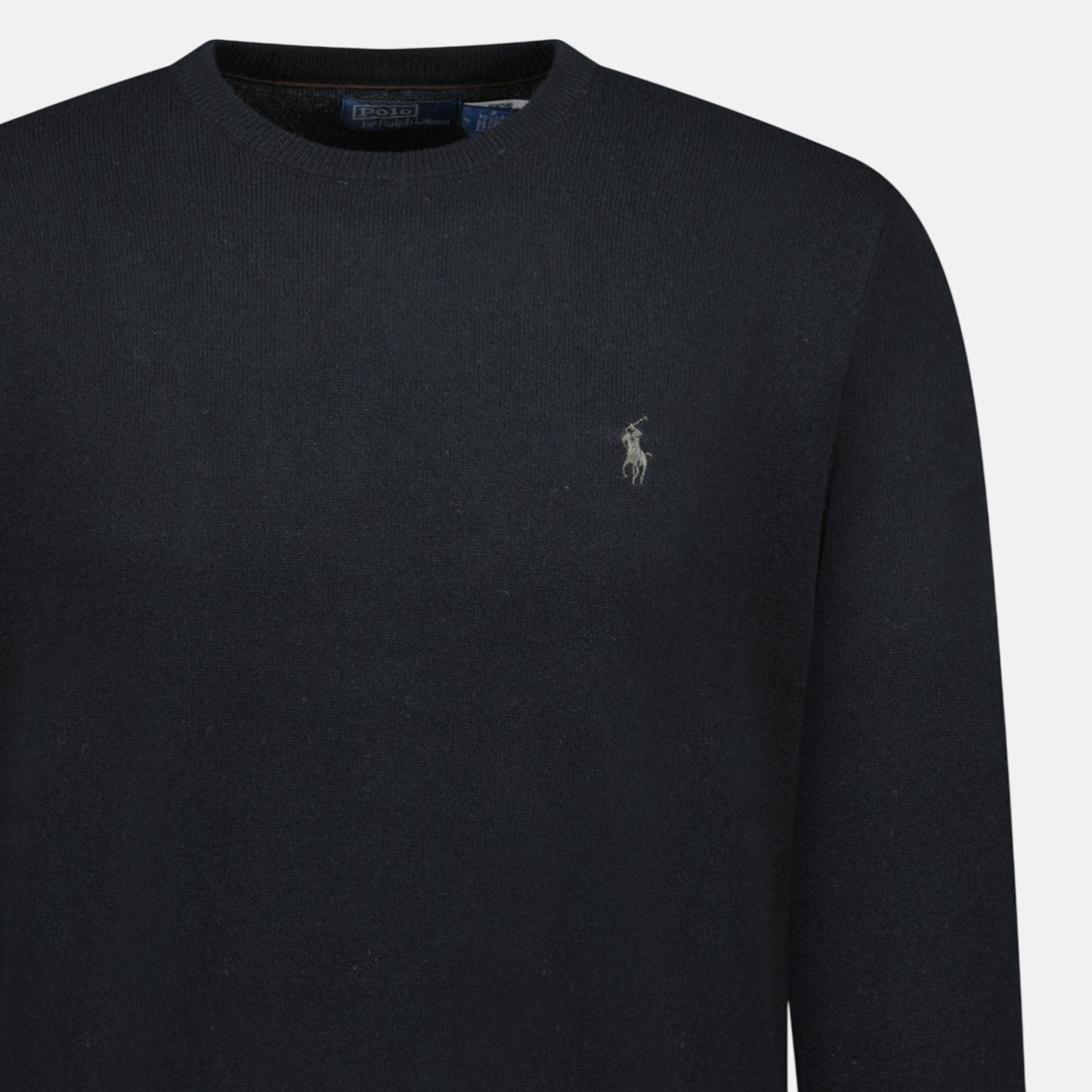 Ralph Lauren Wool Crewneck Jumper Black - O17 - northern threads uk