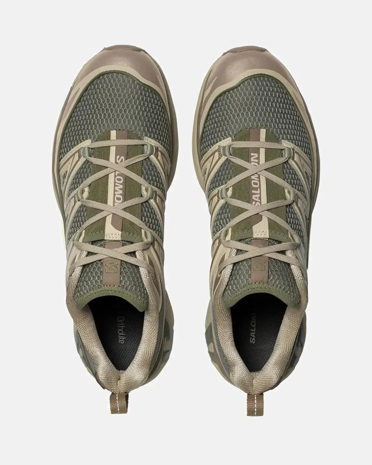 SALOMON-SALOMON XT-6 EXPANSE SNEAKERS DEEP LICHEN GREEN CEMENT-NORTHERN THREADS DESIGNER MENSWEAR