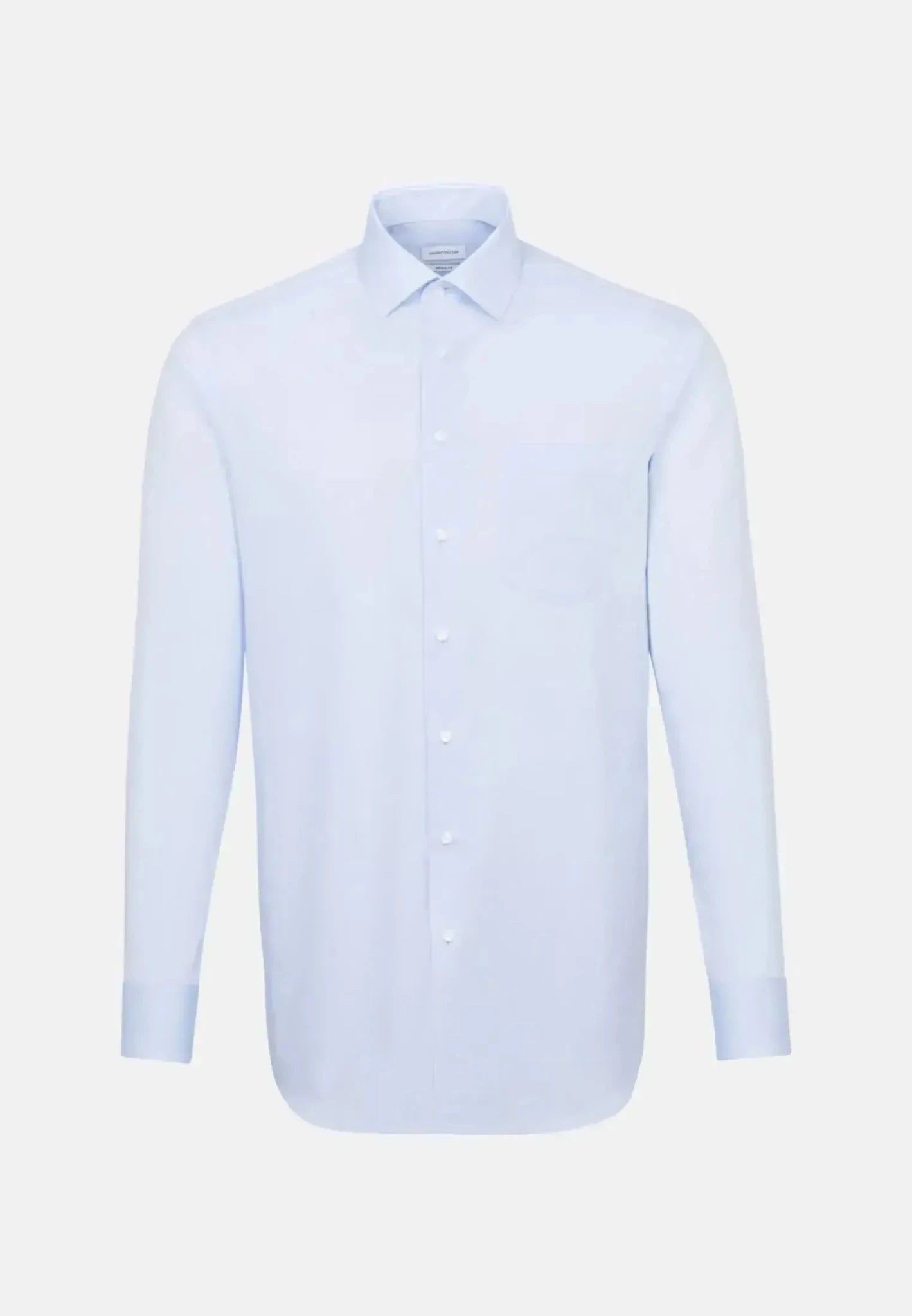 Seidensticker Regular Fit No Iron Kent Collar Business Shirt Light Blue - 01.002000-15-38 - northern threads uk
