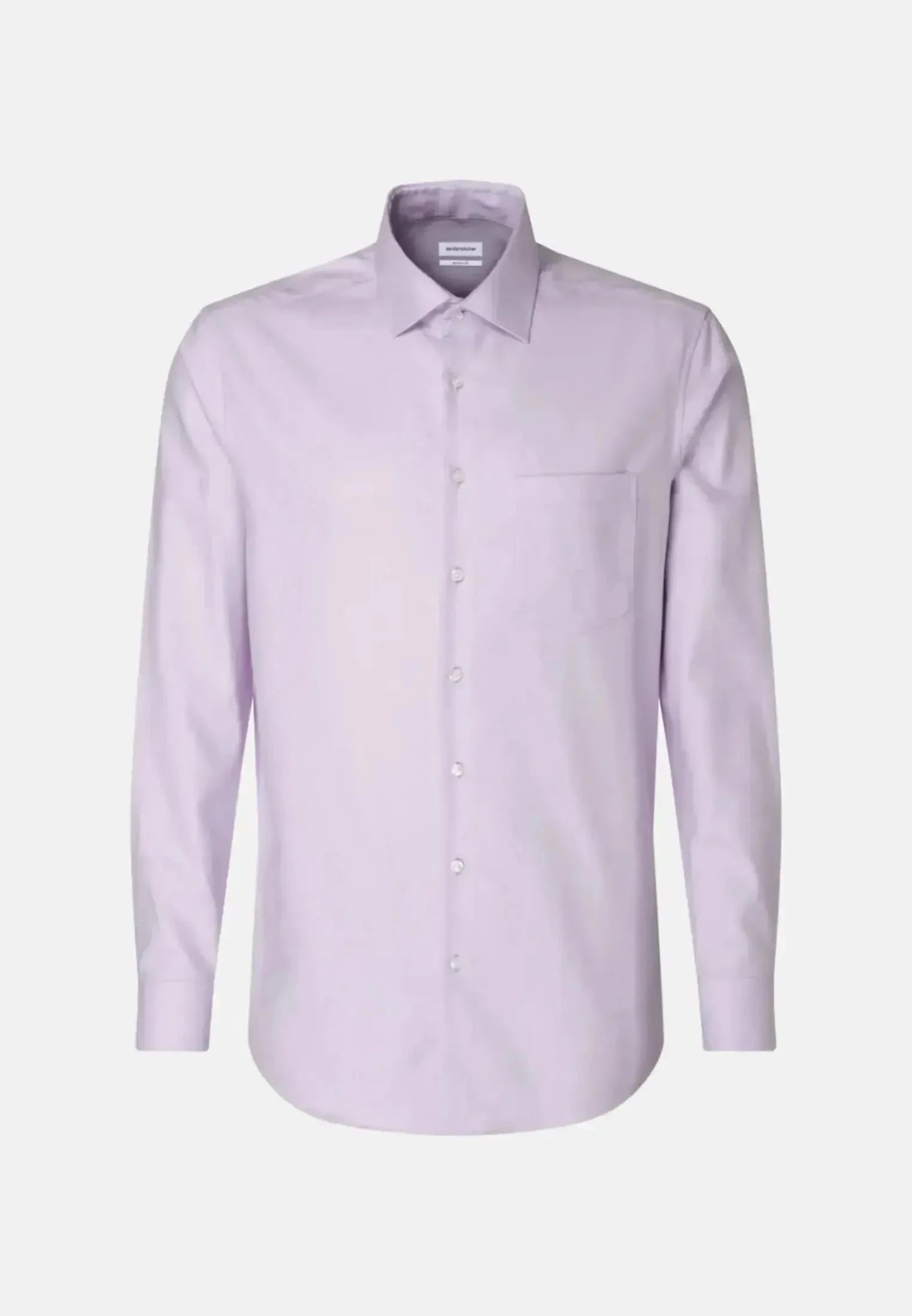 Seidensticker Regular Fit No Iron Kent Collar Business Shirt Light Purple - 01.153690-82-38 - northern threads uk