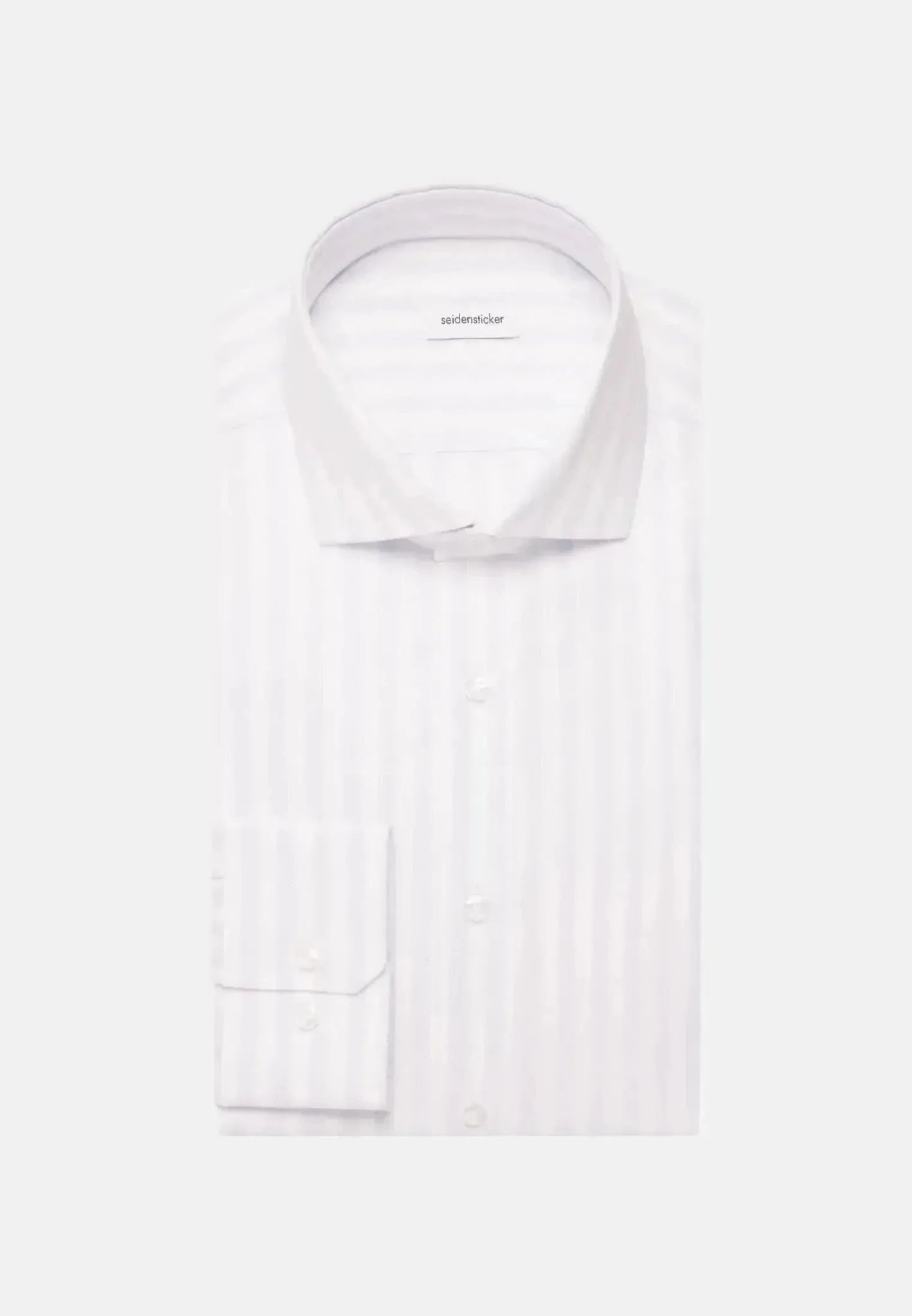 Seidensticker Regular Fit No Iron Spread Kent Structured Stripe Business Shirt Light Blue - 01.146087-10-37 - northern threads uk