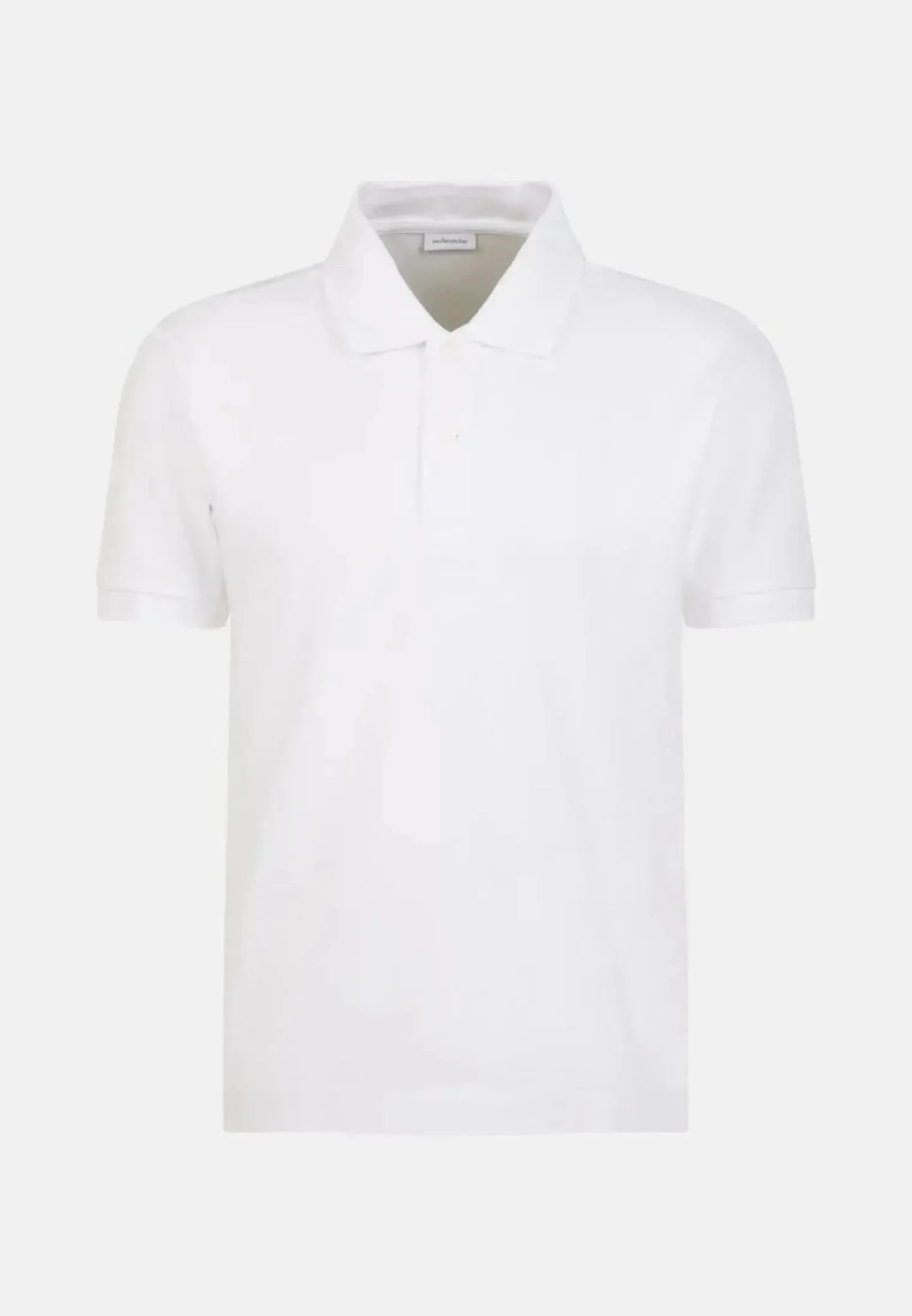 Seidensticker Regular Fit Pique Polo Shirt White - 01.199530-01-S - northern threads uk