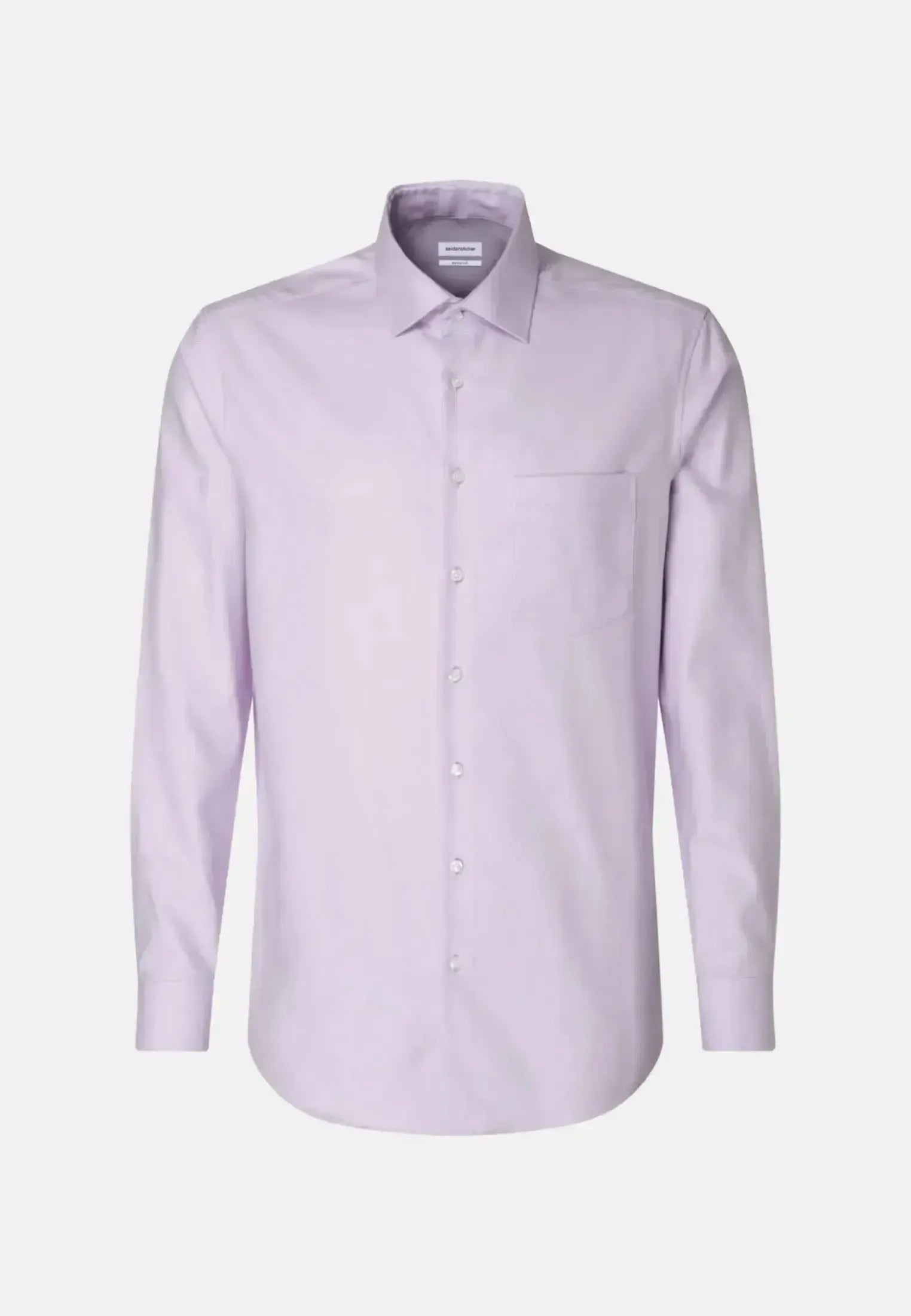 Seidensticker-Seidensticker Regular Fit No Iron Kent Collar Business Shirt Light Purple-NORTHERN THREADS DESIGNER MENSWEAR