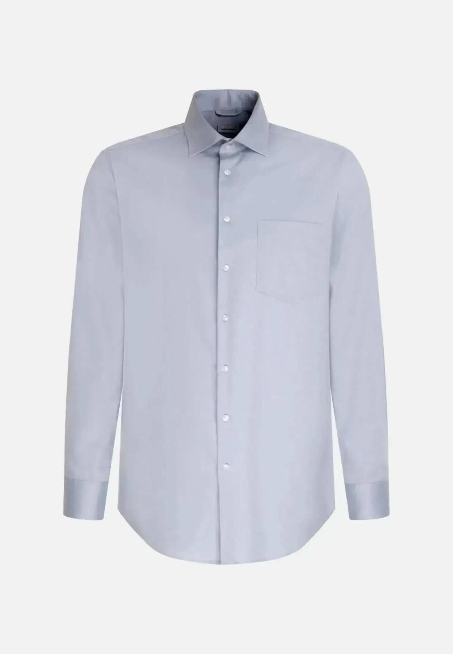 Seidensticker-Seidensticker Regular Fit No Iron New Kent Business Shirt Light Blue-NORTHERN THREADS DESIGNER MENSWEAR