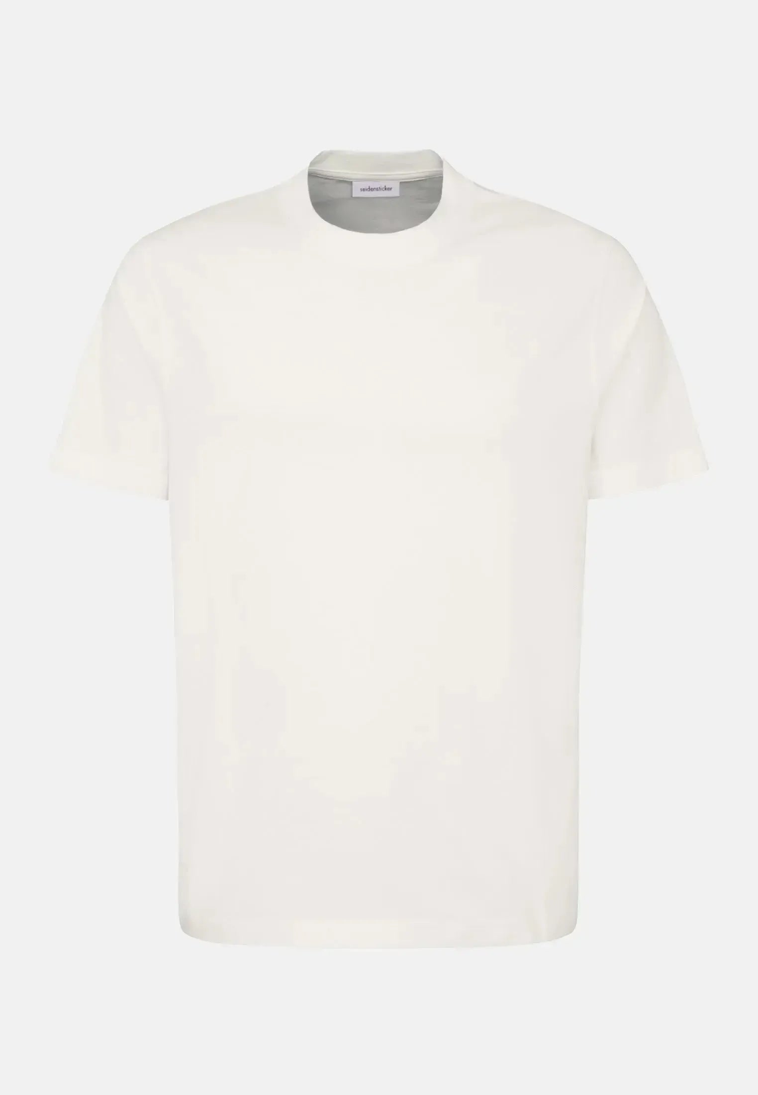 Seidensticker-Seidensticker Single Jersey T-Shirt White-NORTHERN THREADS DESIGNER MENSWEAR