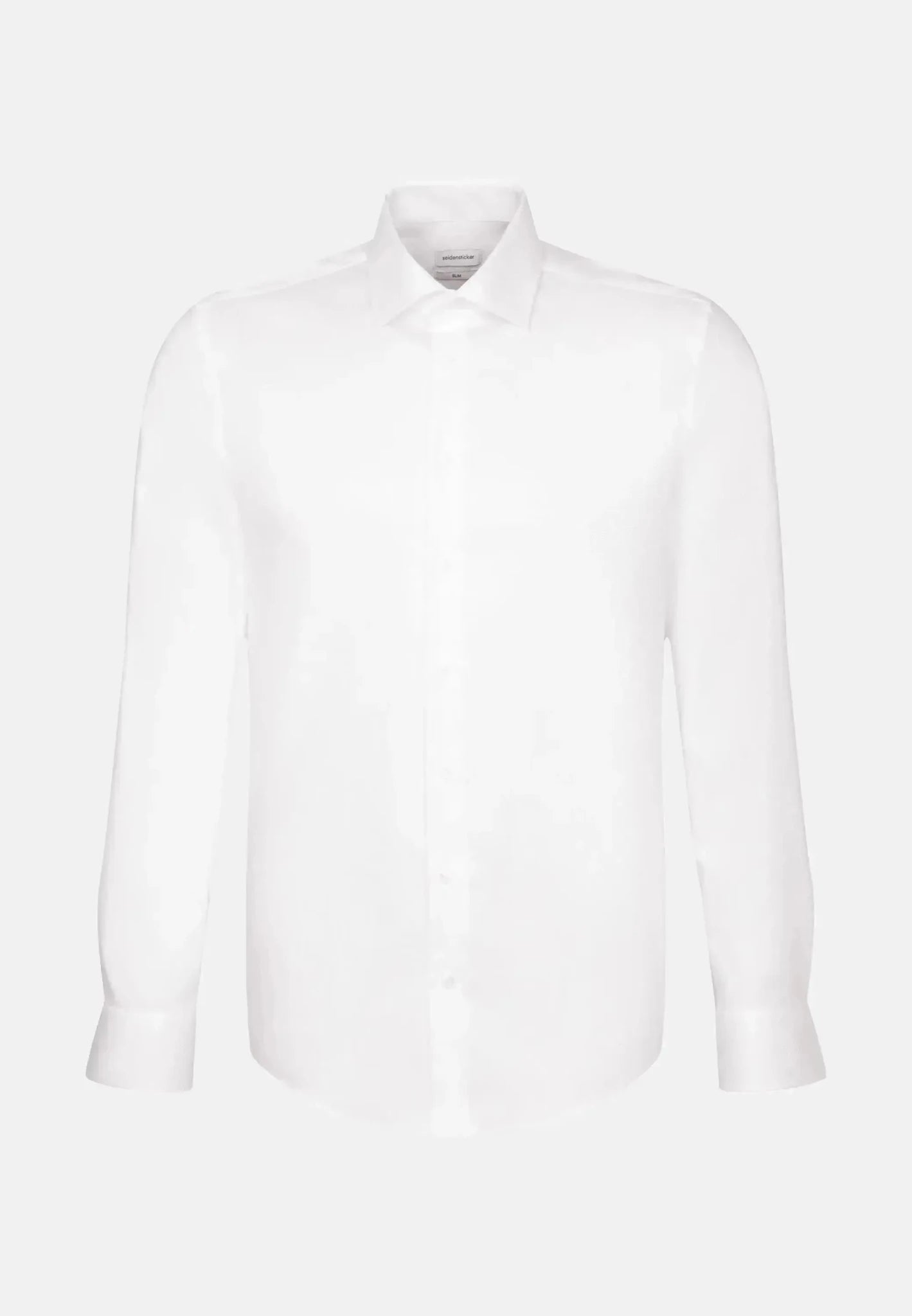 Seidensticker Shaped Fit Easy Iron Kent Collar Business Shirt White - 01.253690-01-38 - northern threads uk